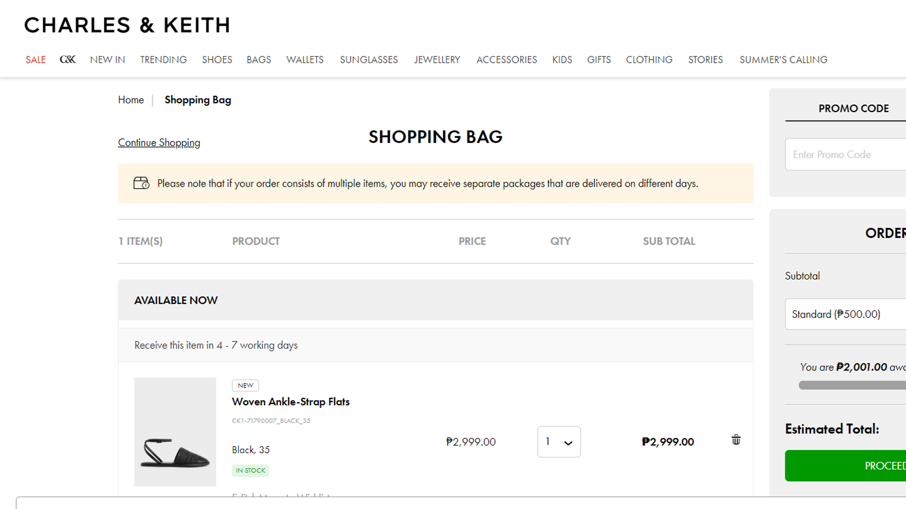 How to use coupon for Charles & Keith