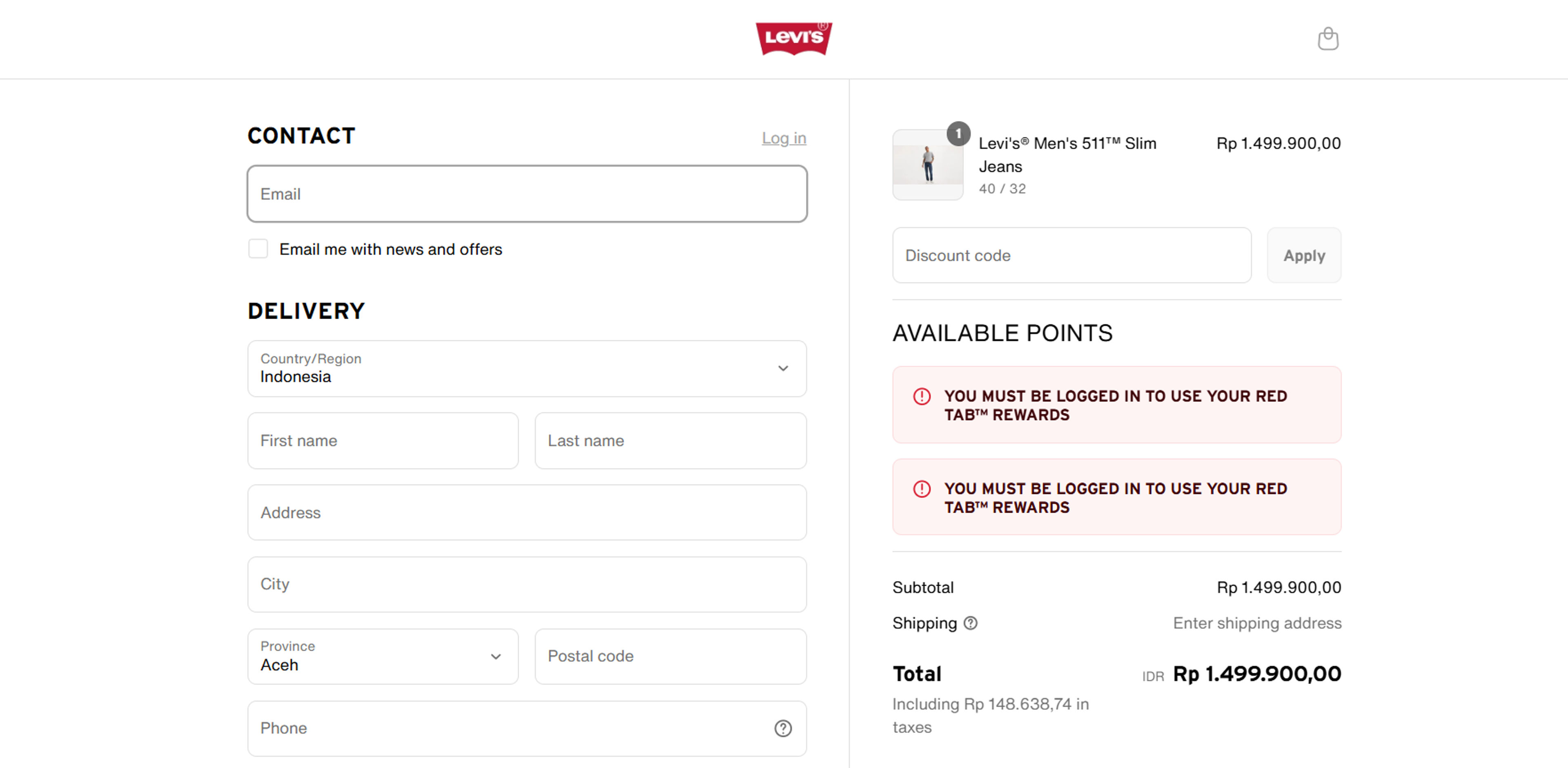 How to use Coupon for Levi's