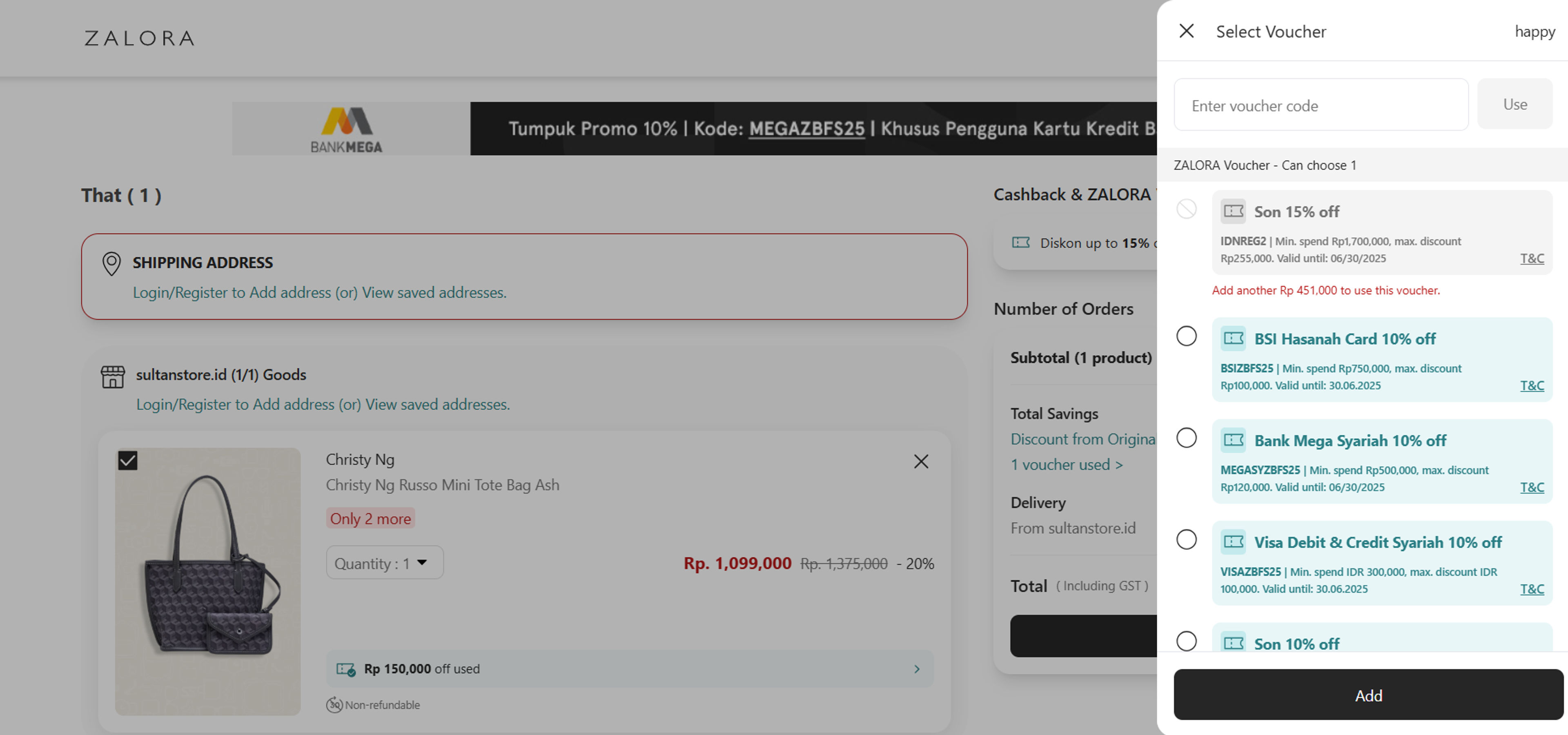 Cara menggunakan kupon untuk Zalora