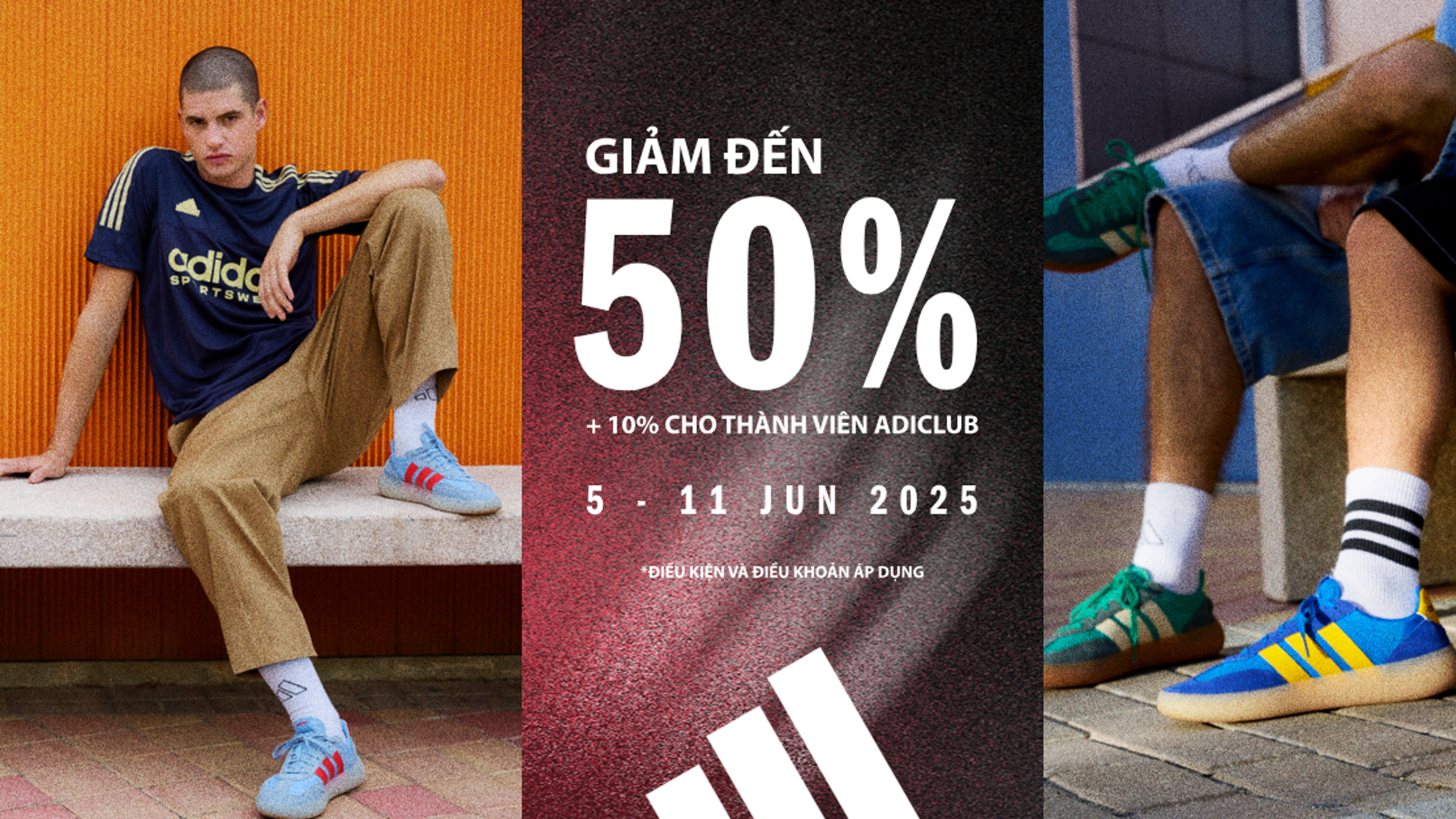 A banner image of Adidas end of season sale.