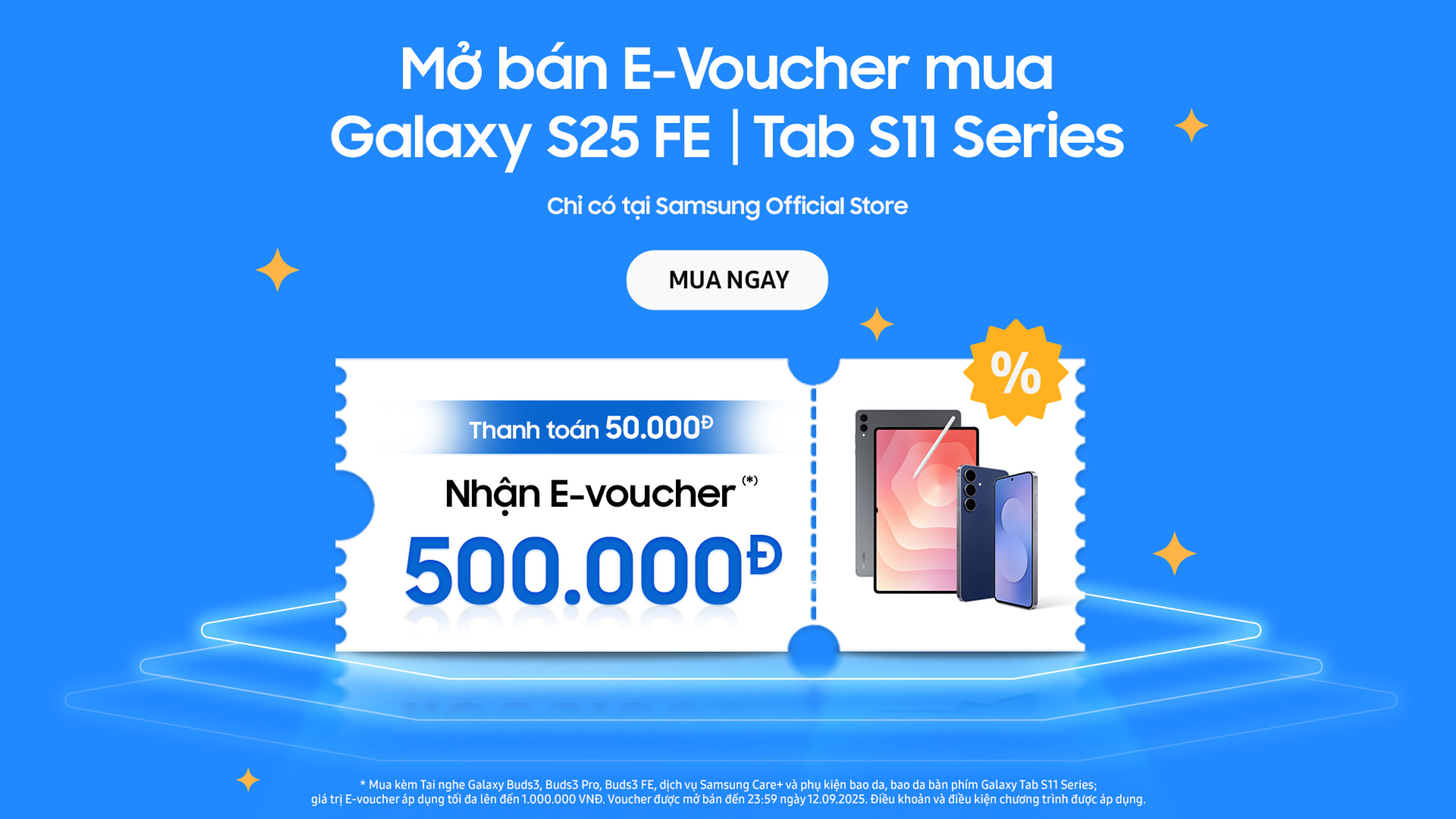 Galaxy S25 FE, Phiếu mua hàng Tabs S11 VN
