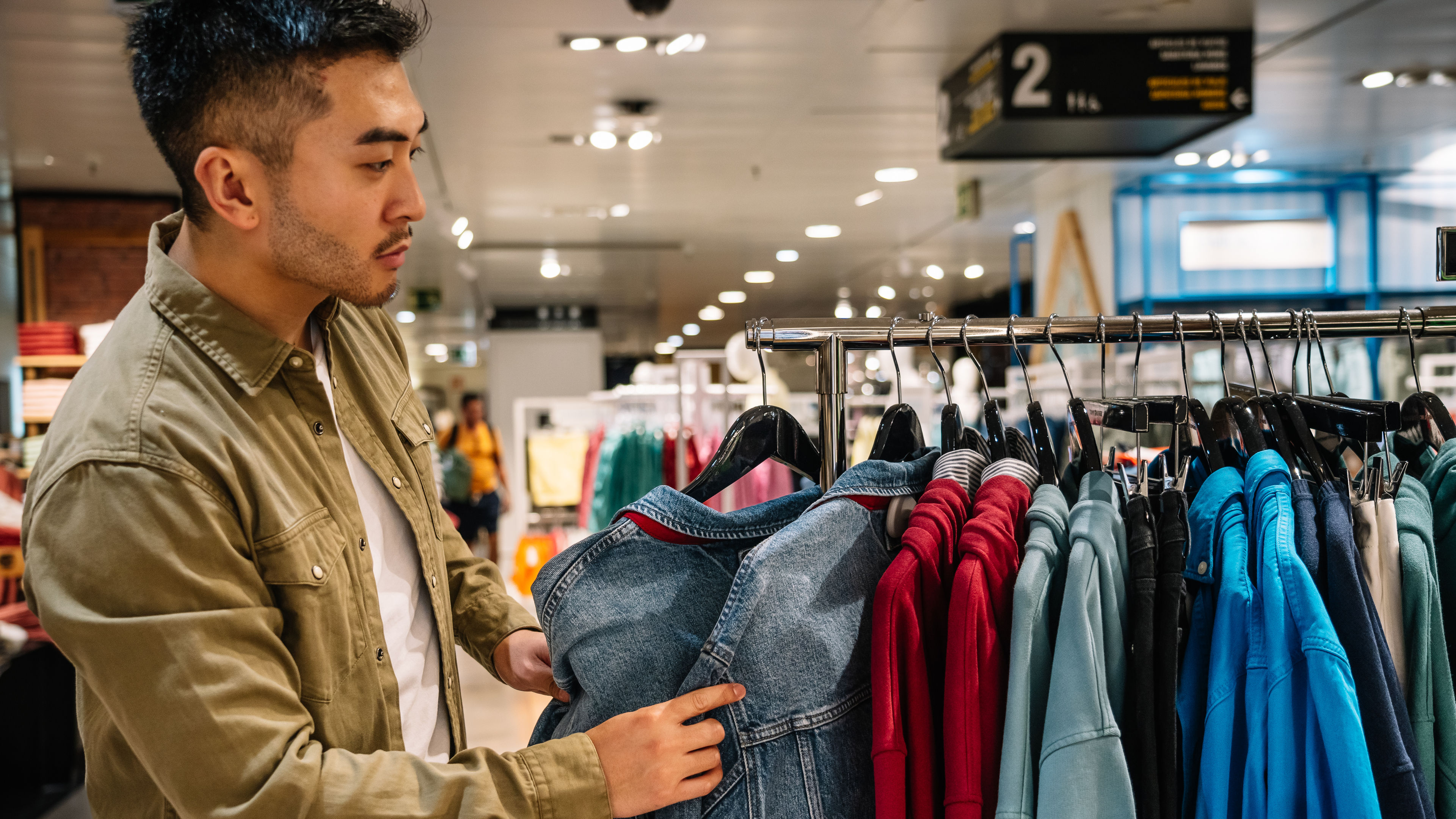 Man looking for Jackets