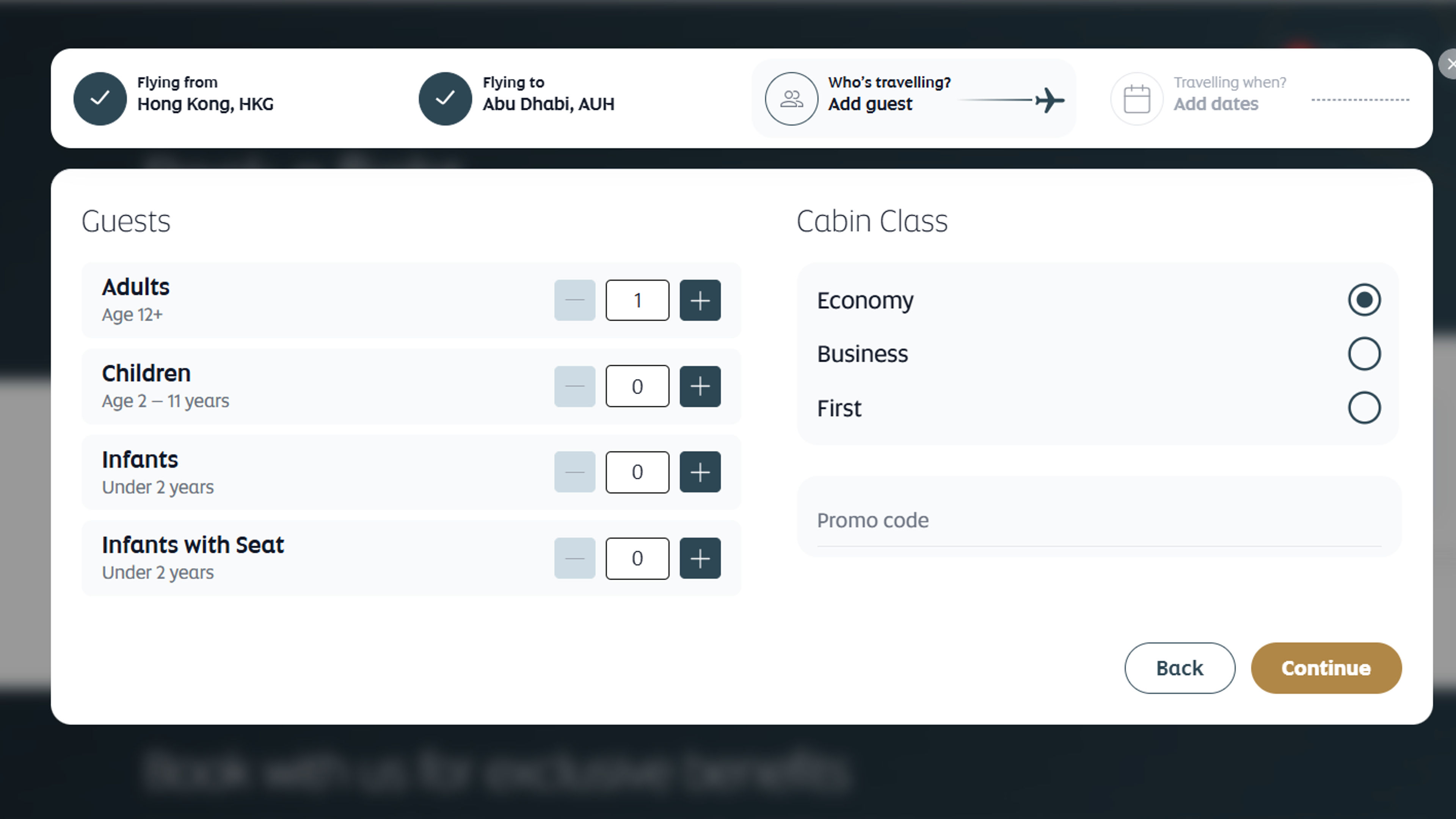 How to use coupon for Etihad Airways