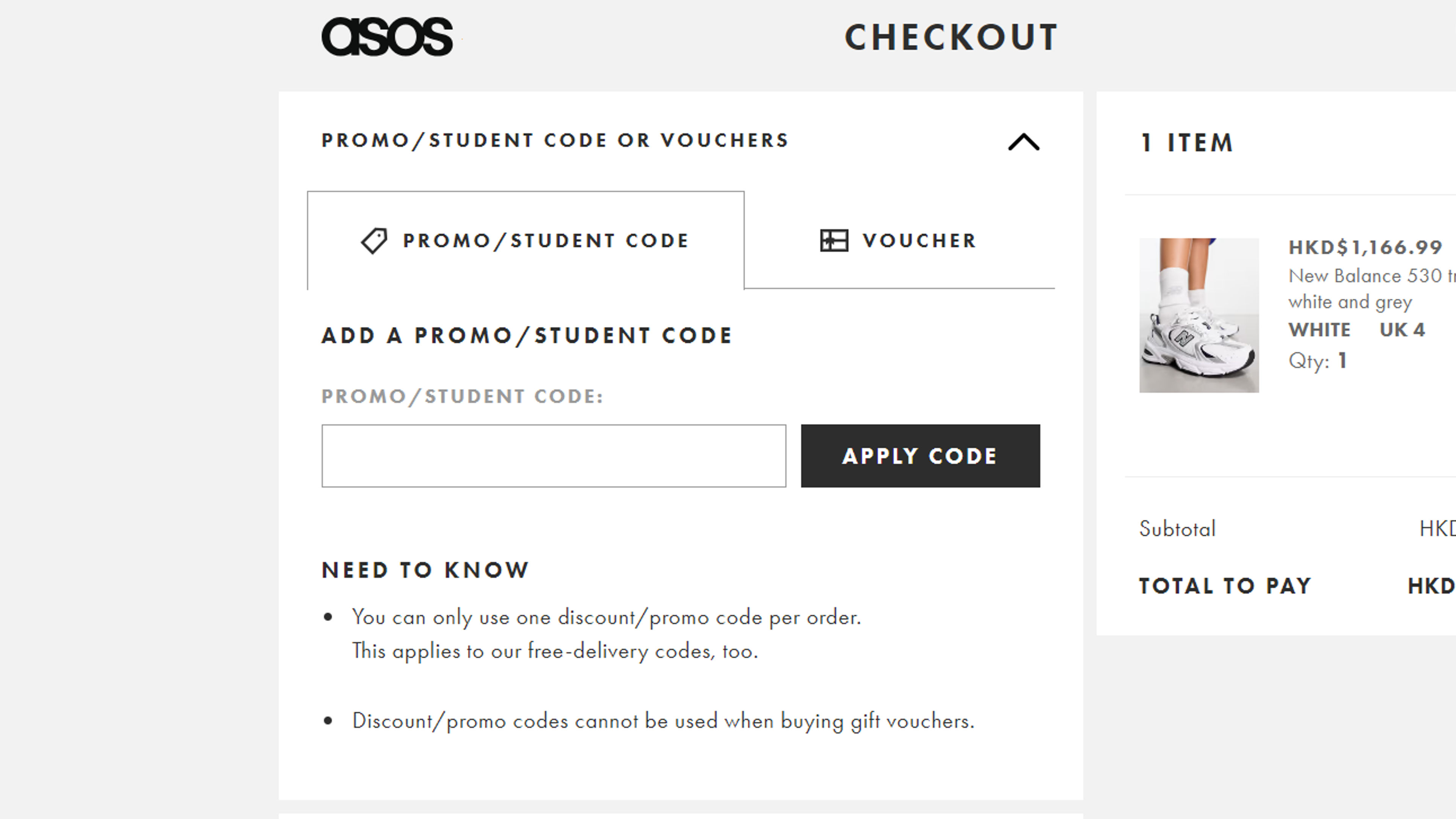 How to use coupon for ASOS