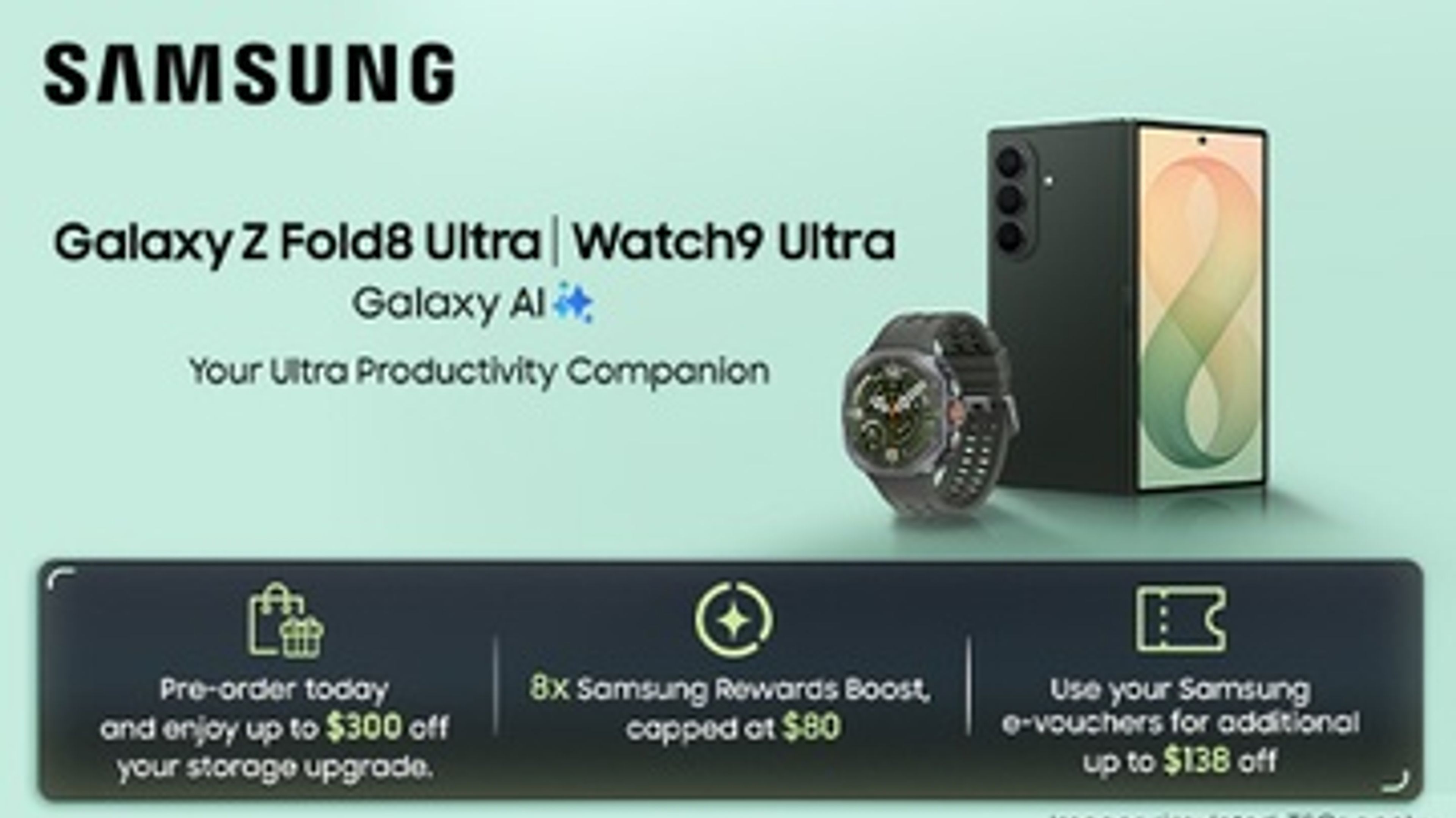 Samsung galaxy fold, flip, watch