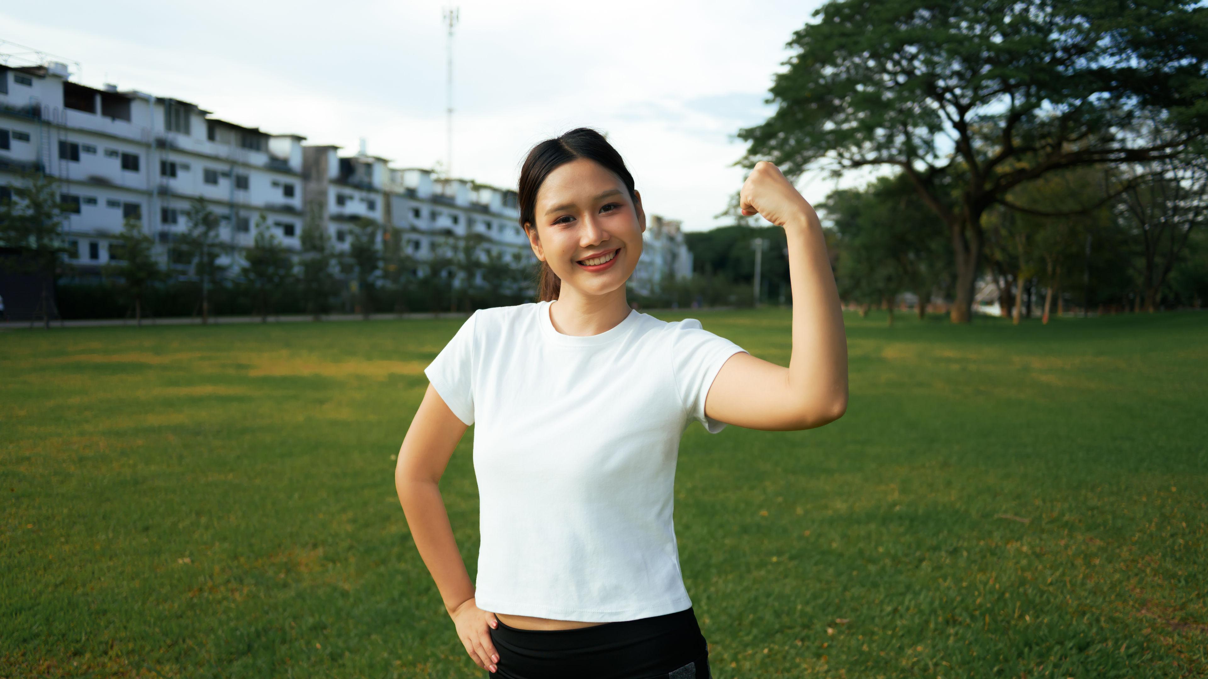 A happy woman 