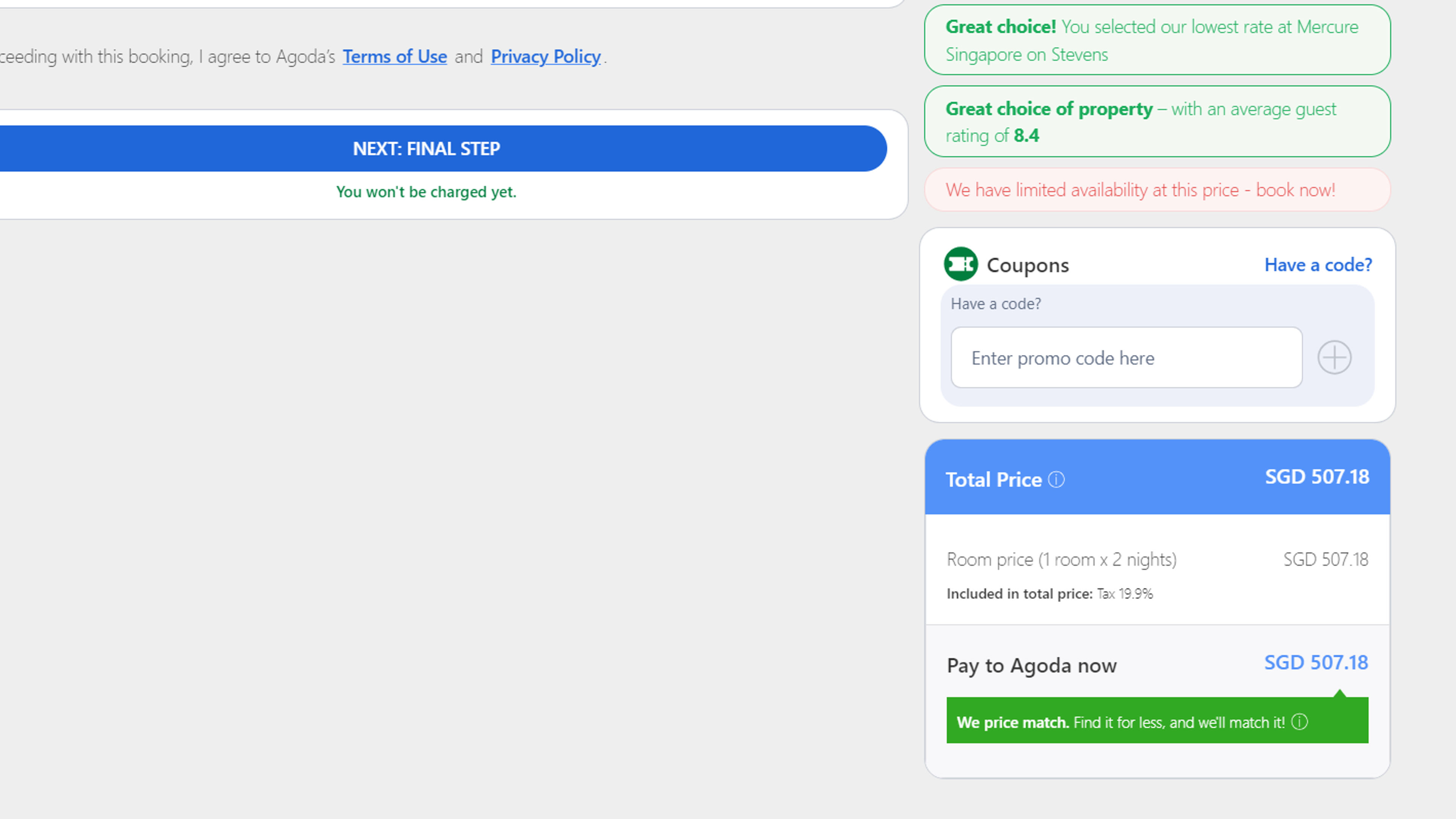 How to use coupon for Agoda