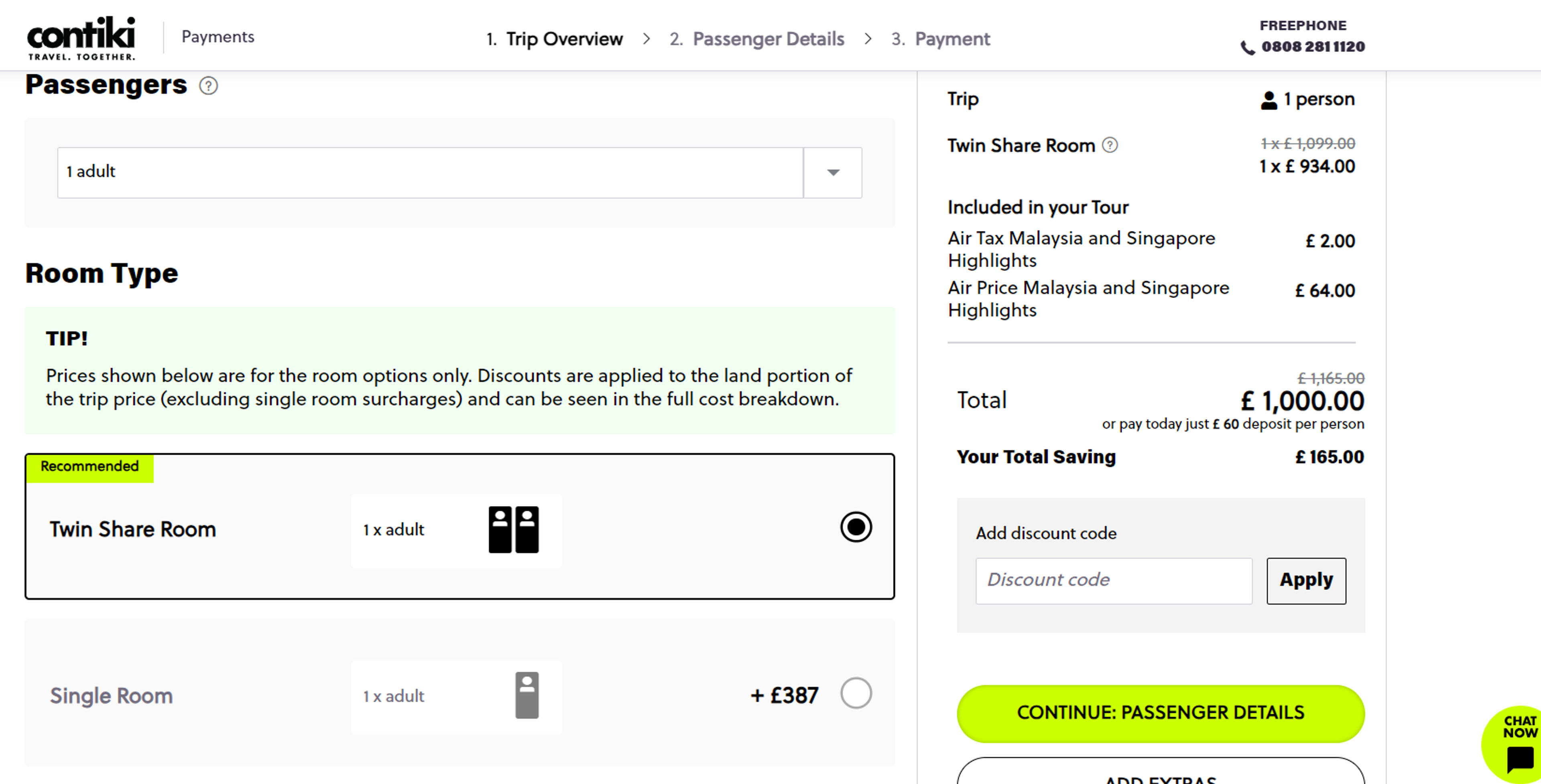 How to use coupon for Contiki