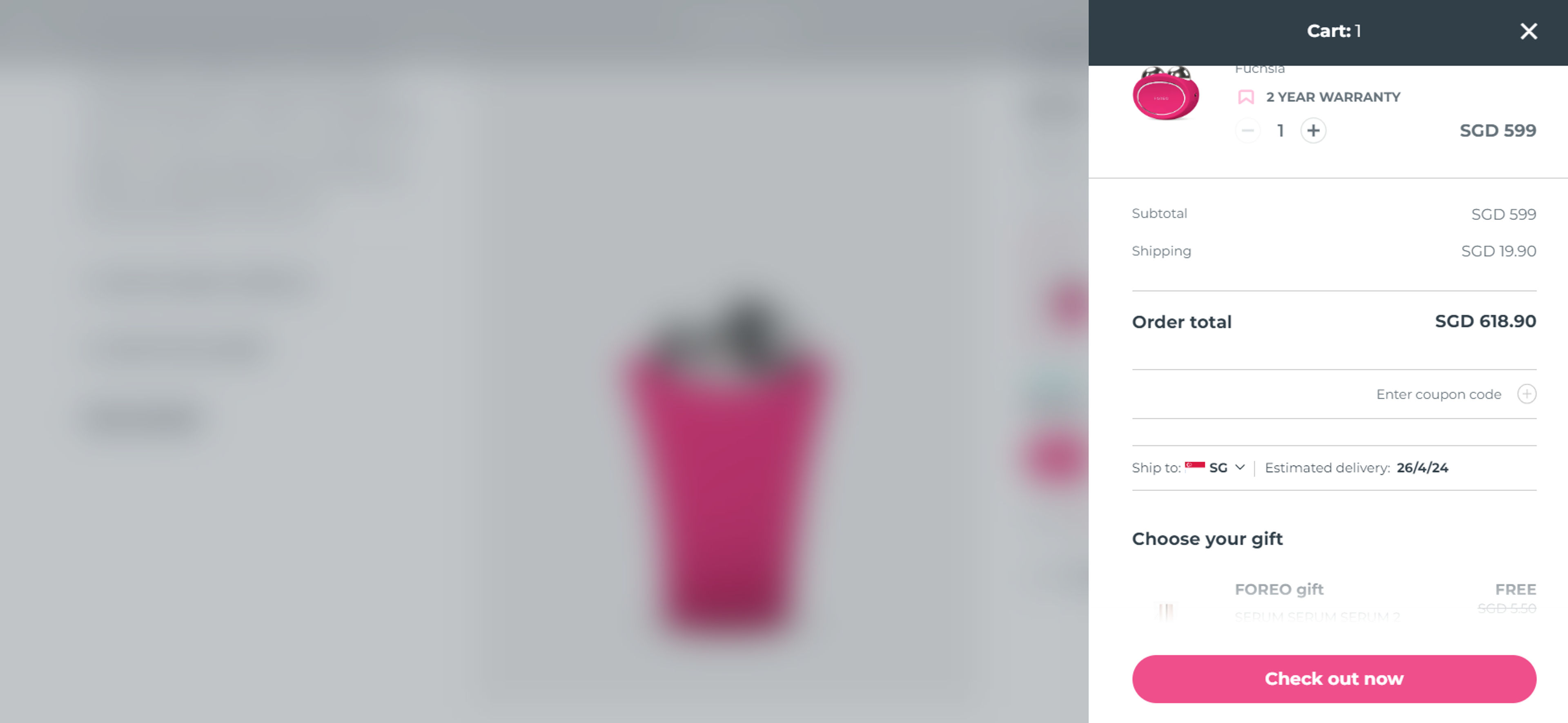 How to use coupon for Foreo