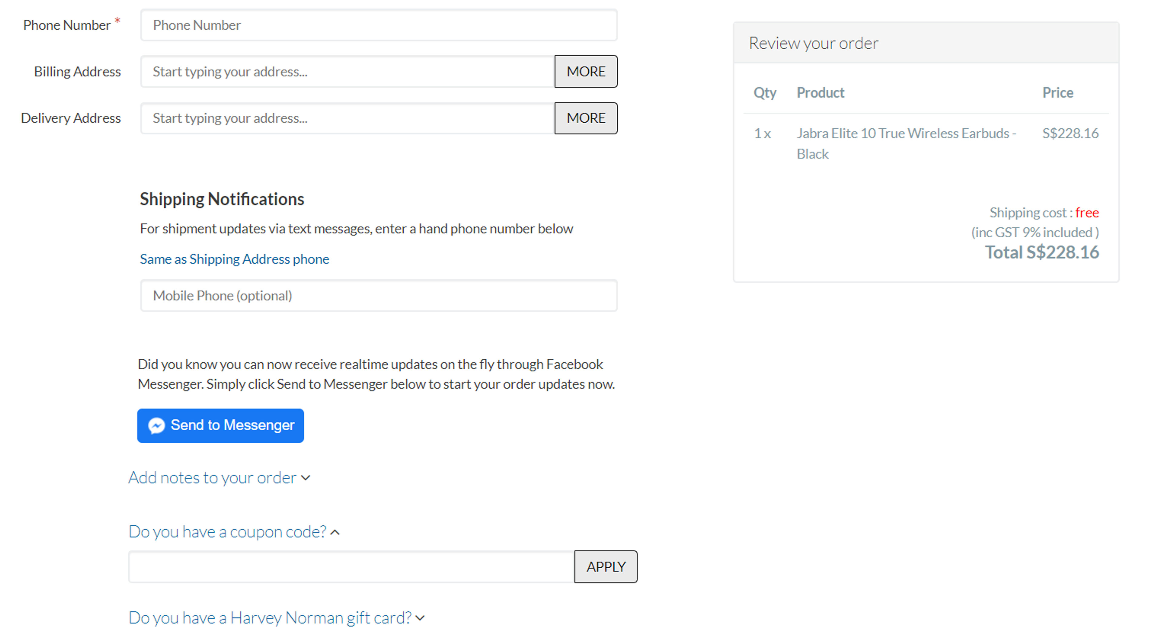 How to use coupon for Harvey Norman