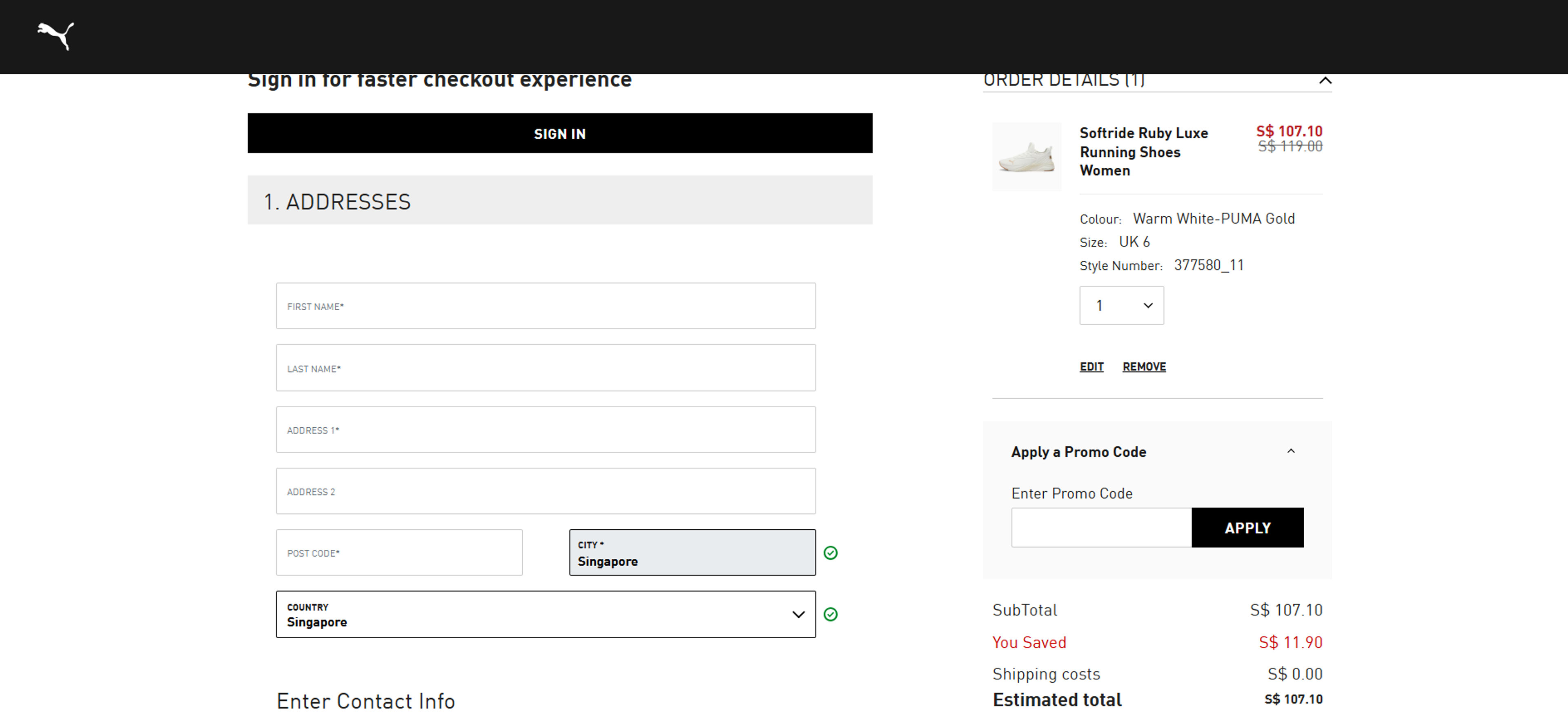 How to Use Coupon for Puma