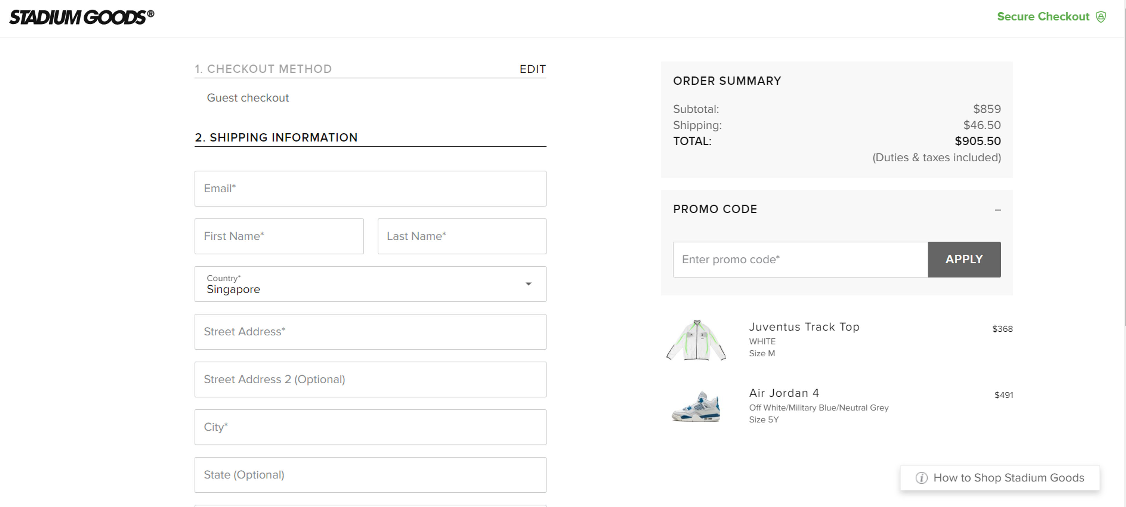 How to Use Coupon for Stadium goods