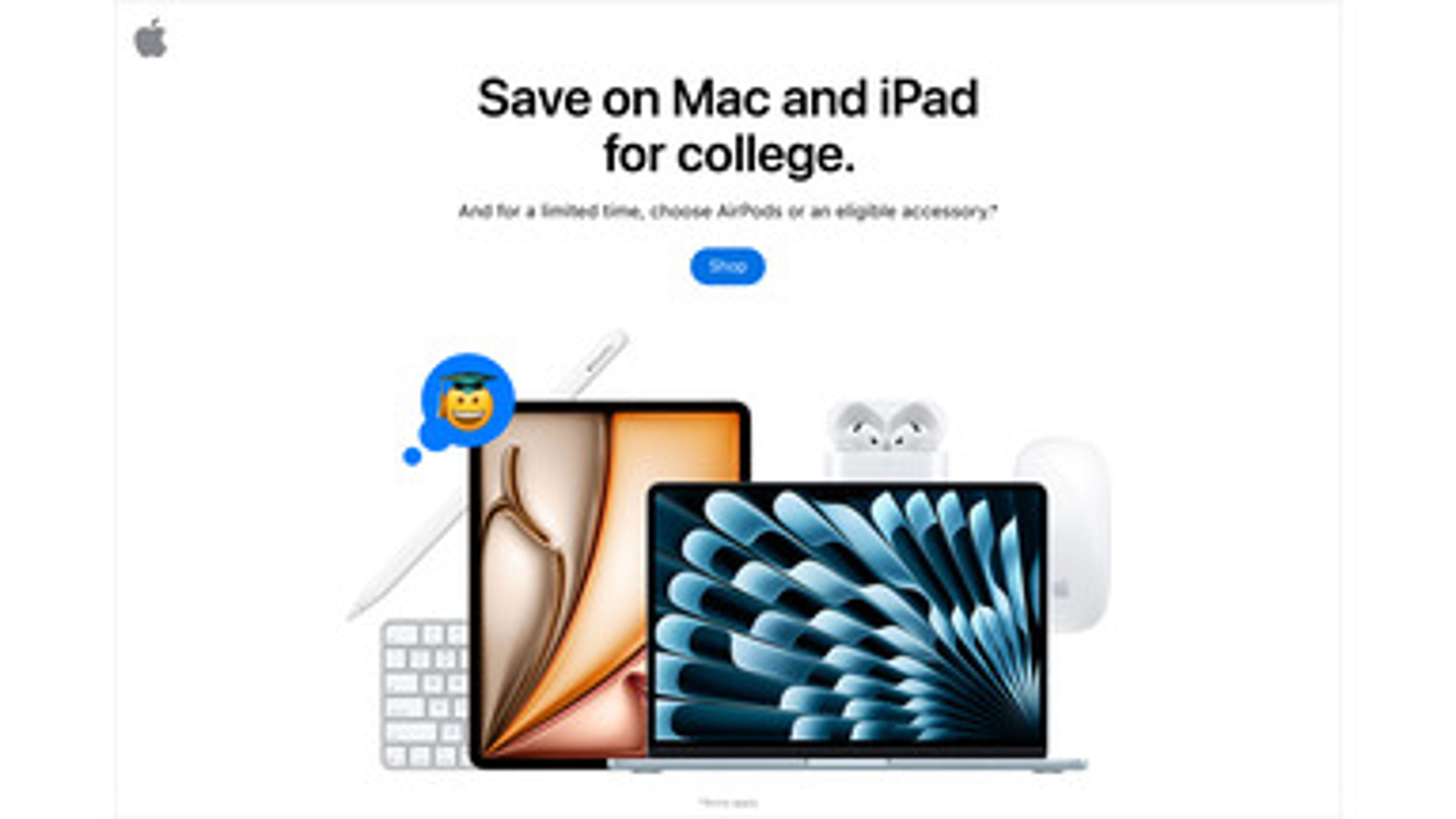 ภาพแบนเนอร์ของข้อเสนอภูมิภาค Apple Thailand สําหรับนักเรียน