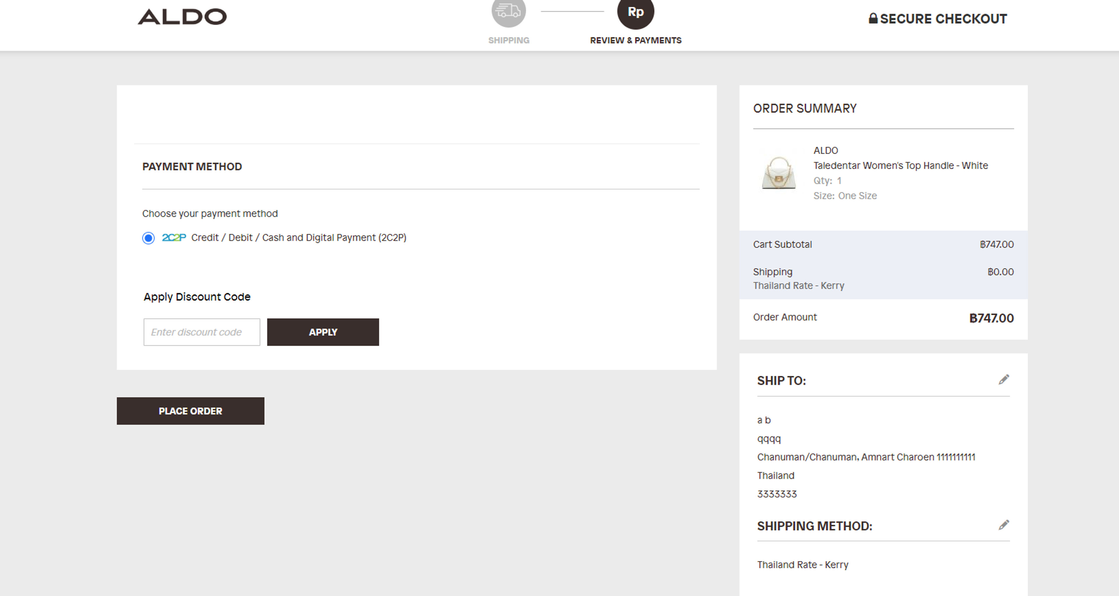 How to use Coupon for Aldo