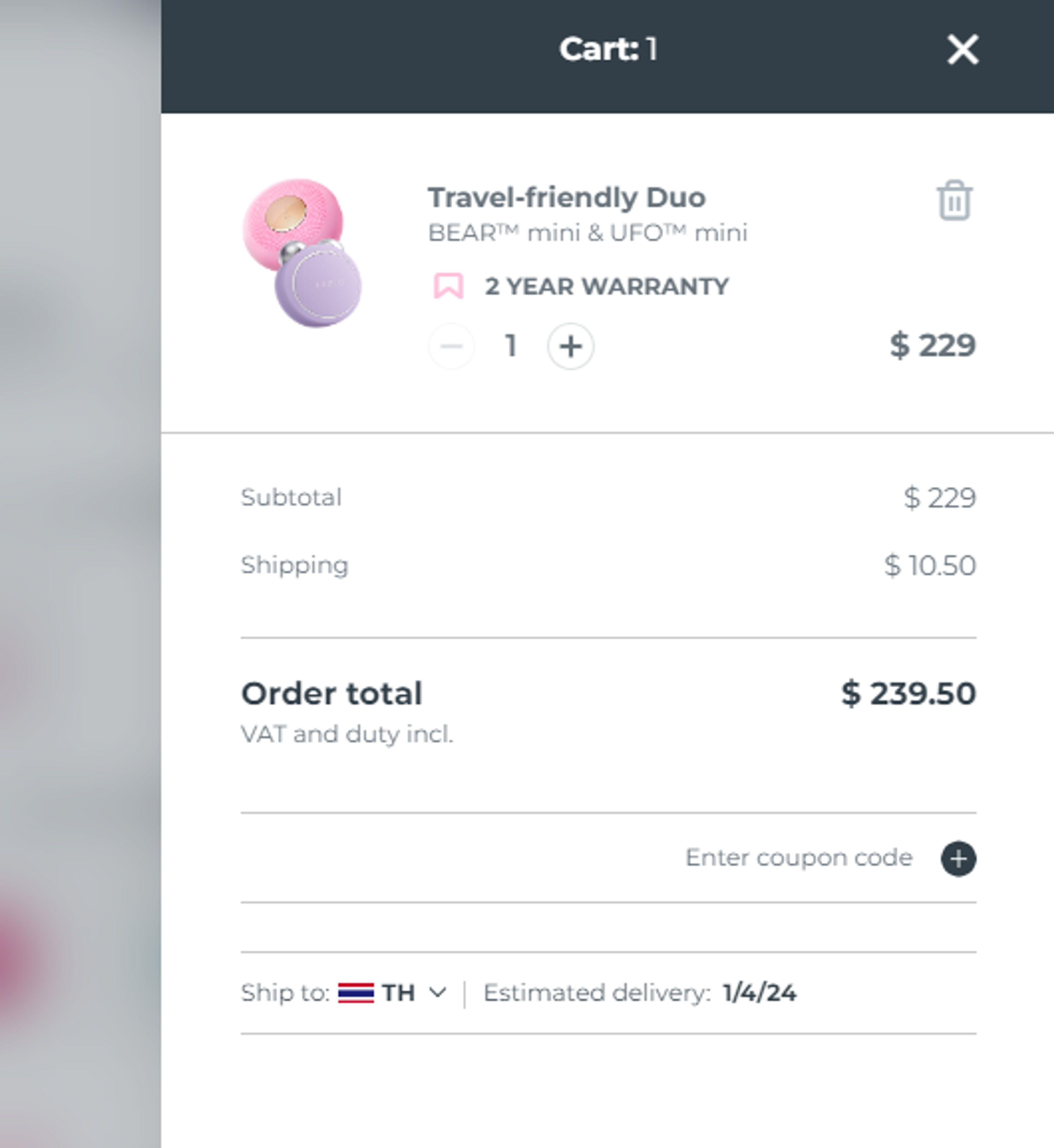 How to use Coupon for foreo