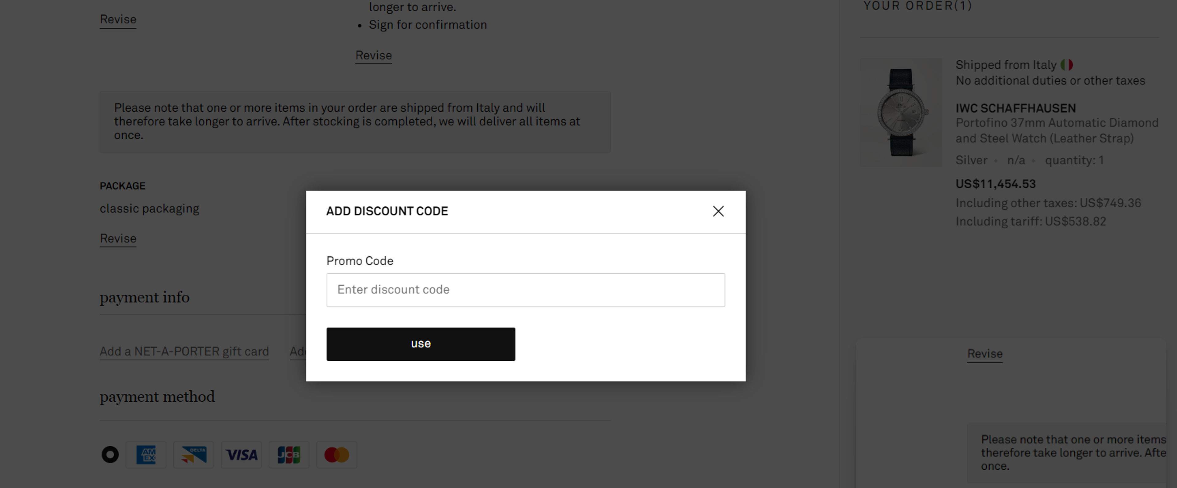 How to use coupon for Net-a-Porter