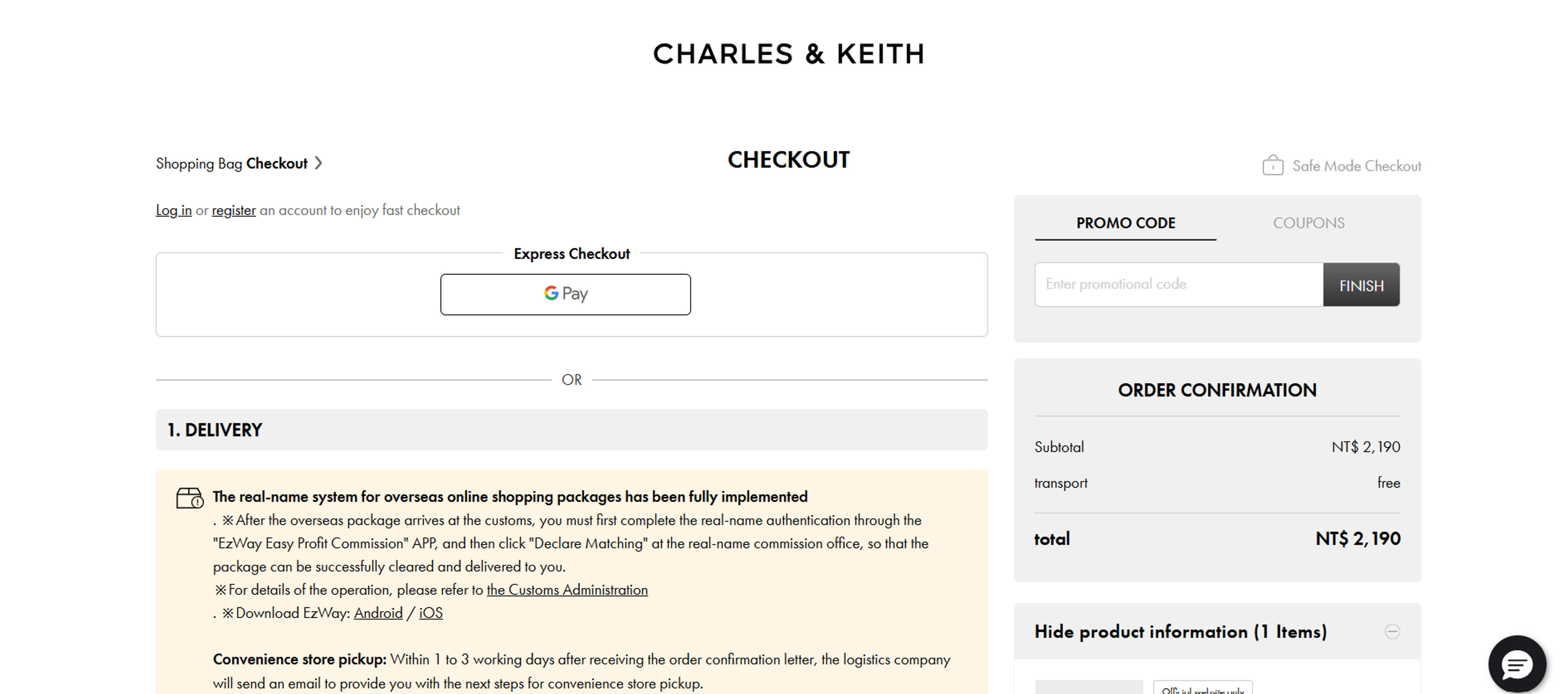 How to use Coupon for Charles & Keith