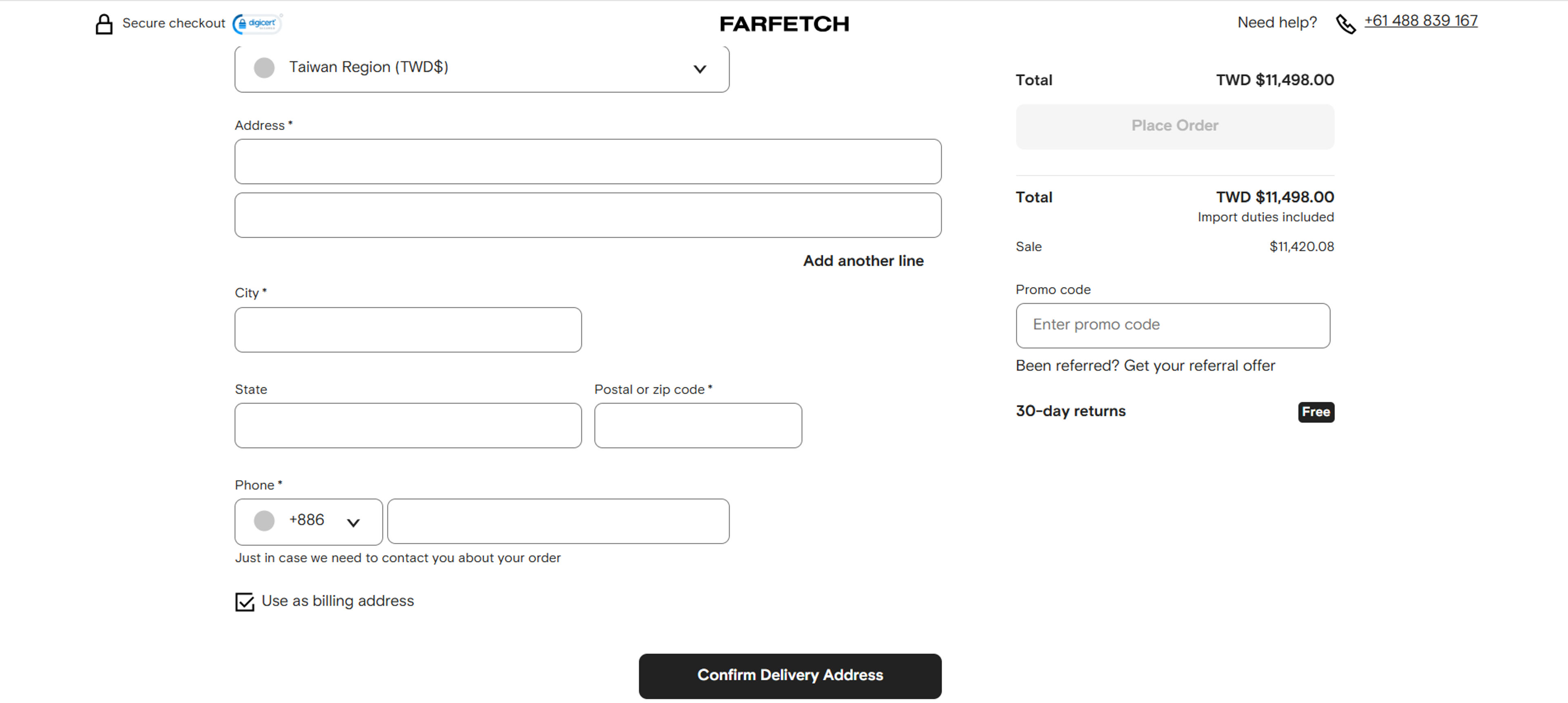 How to use Coupon for Farfetch