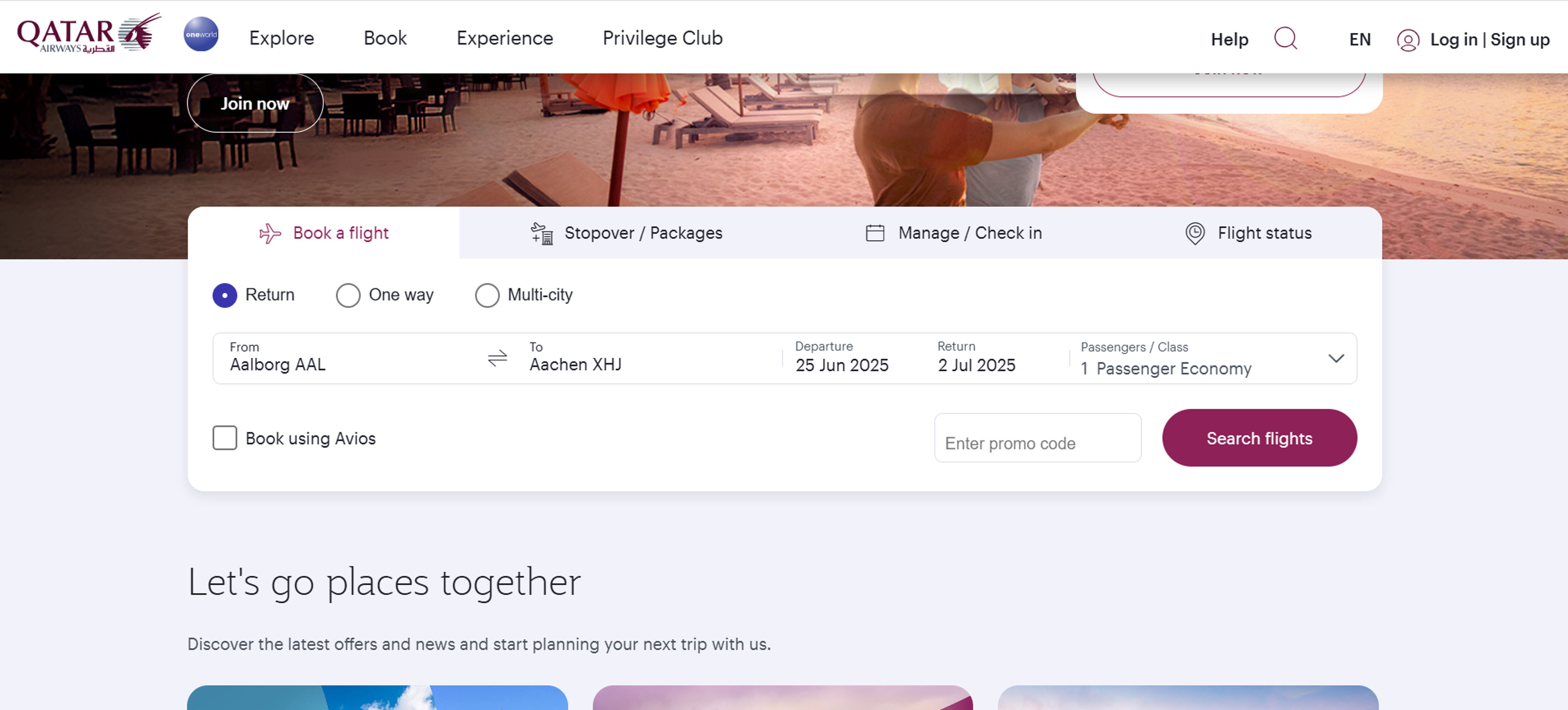How to use coupon for Qatar Airways