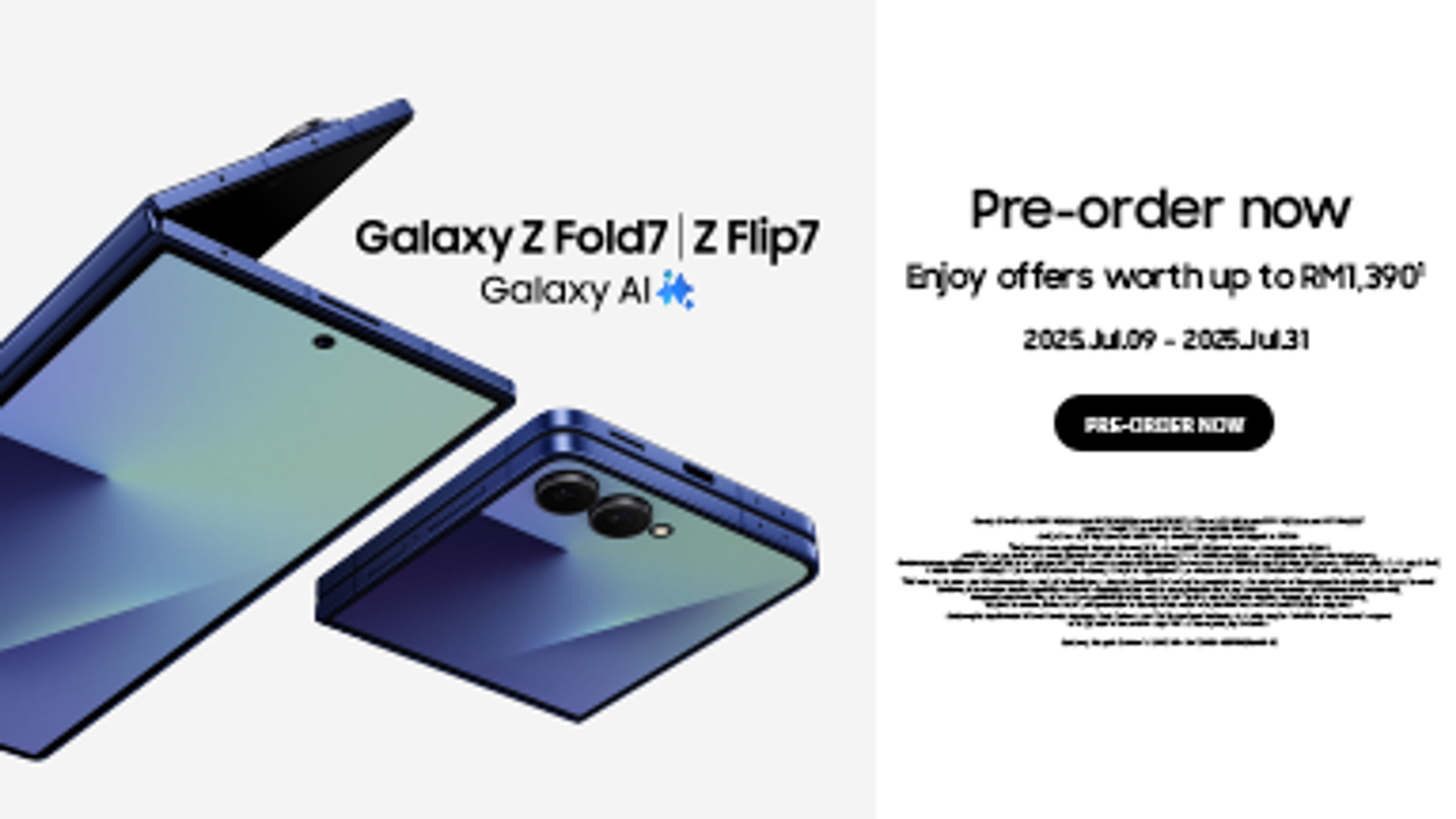 Samsung Z Fold 7/ Flip Z Pra pesanan Sepanduk