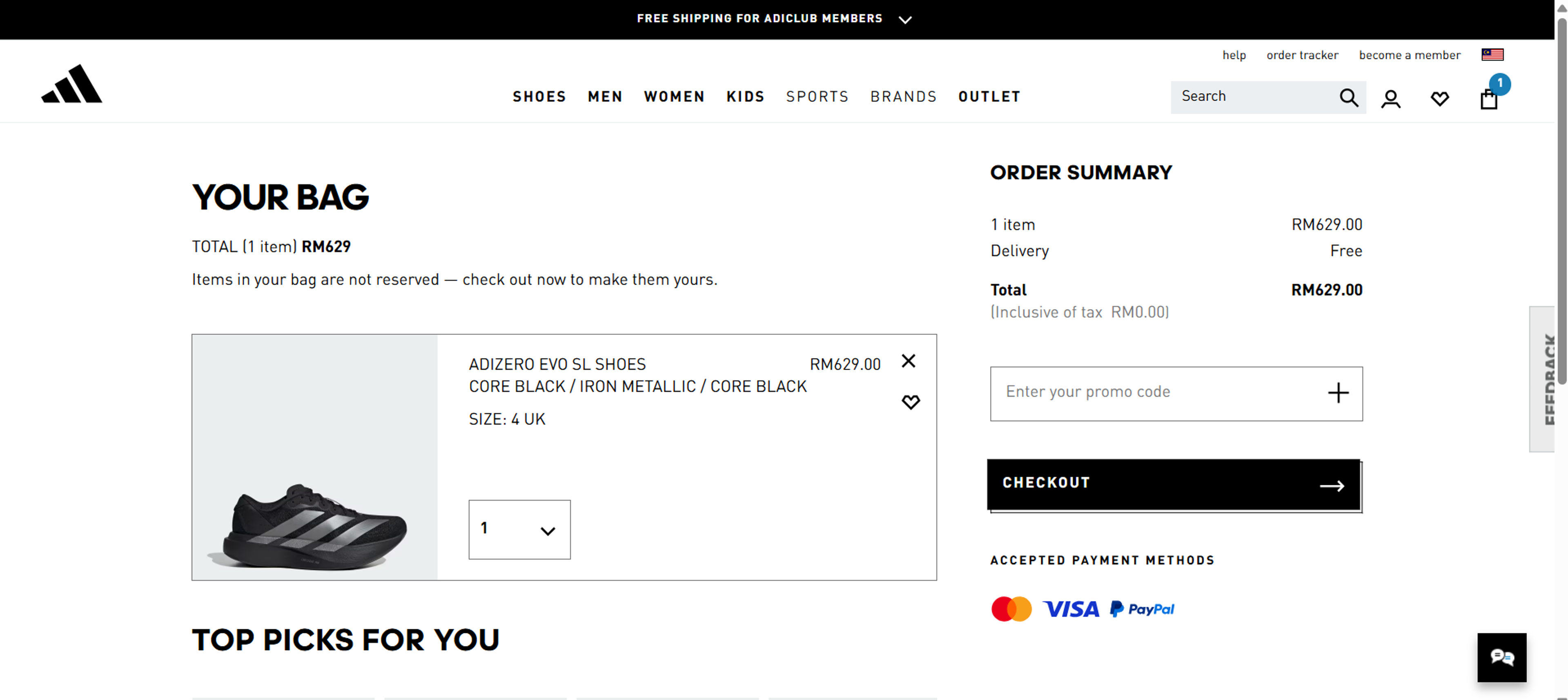 How to use coupon for Adidas