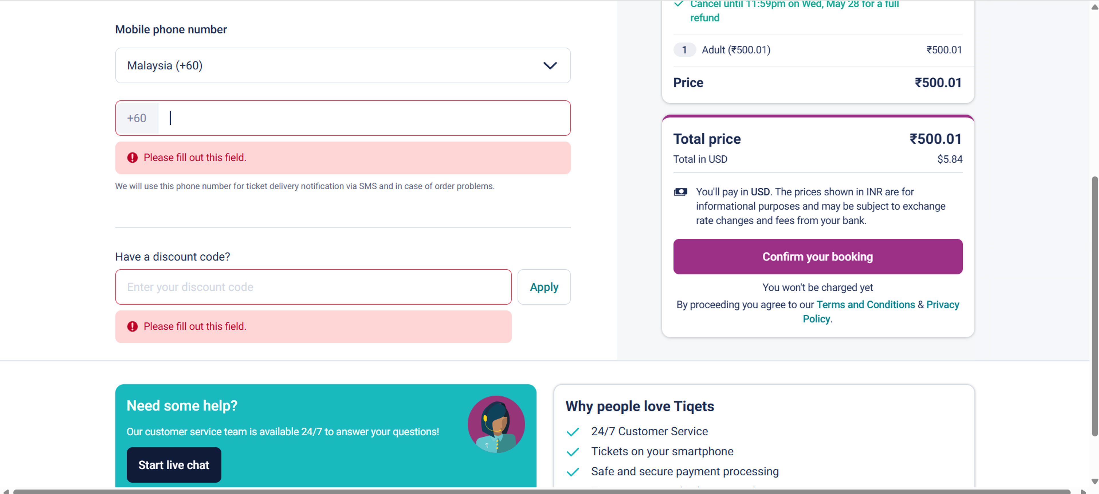 How to use coupon for Tiqets