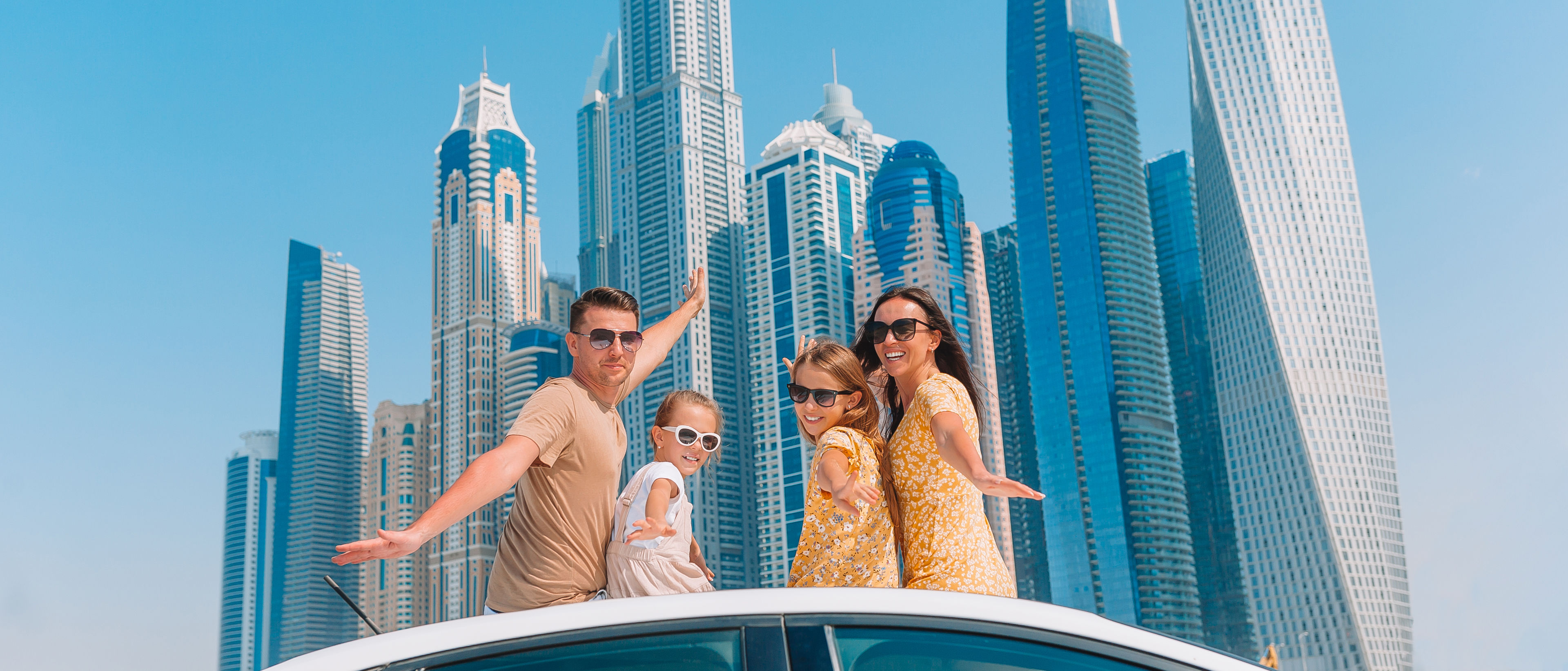 Young family on a vacation