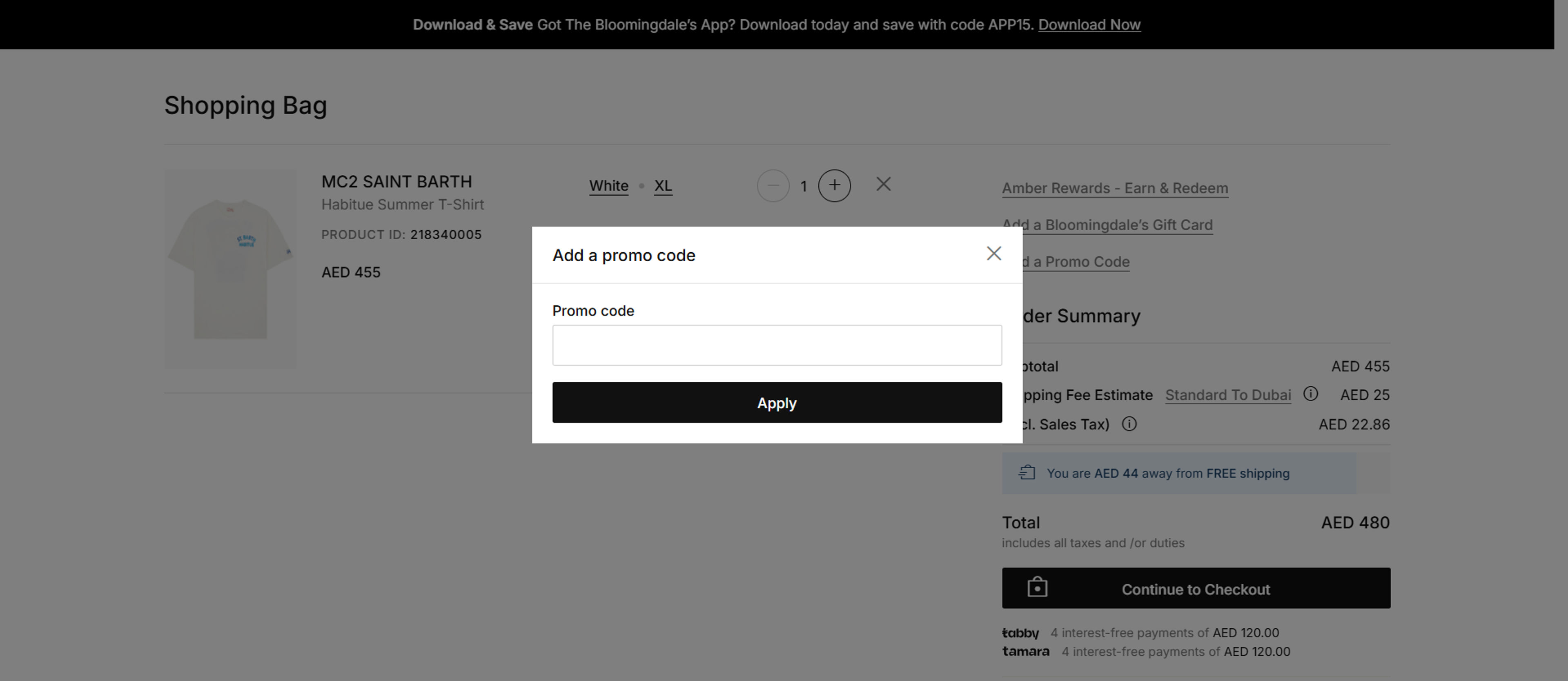 How to use Coupon for Bloomingdale's