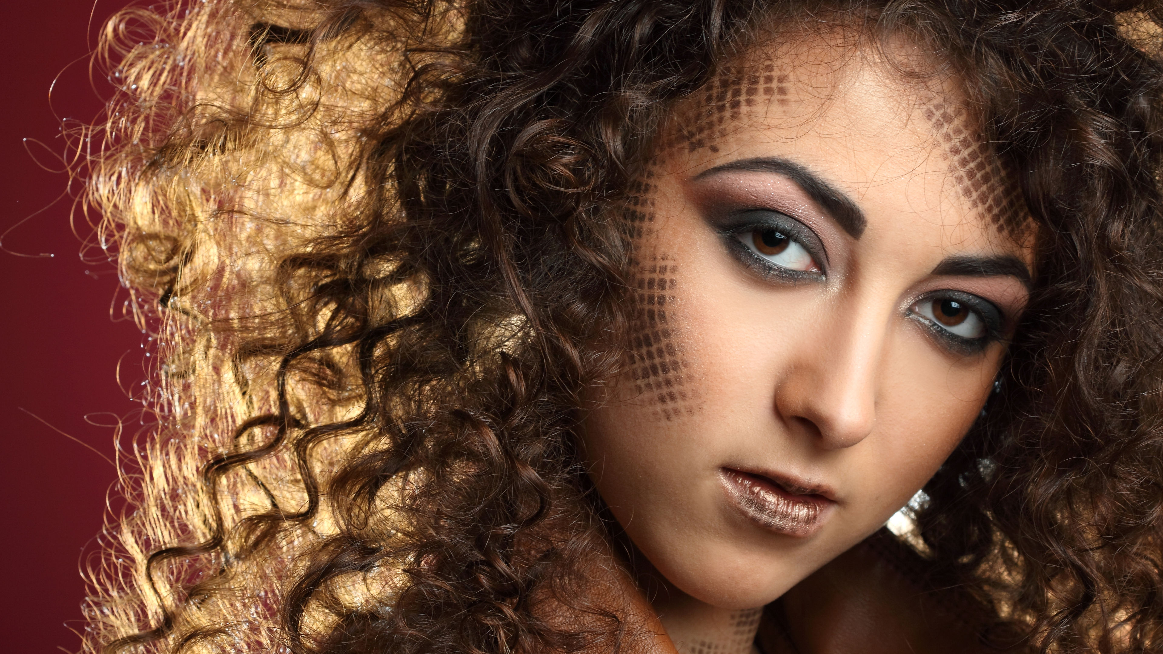 A woman with make-up