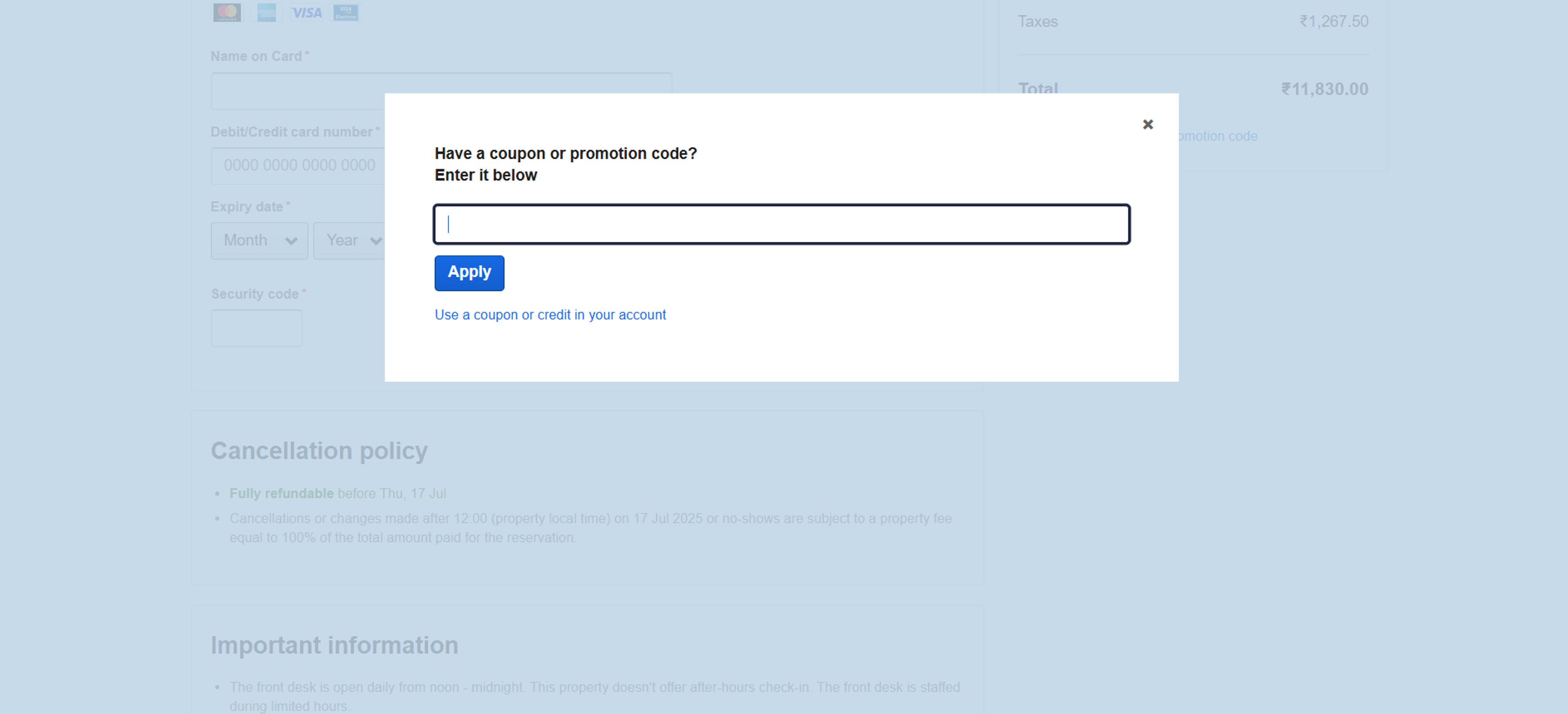 How to use coupon for Expedia