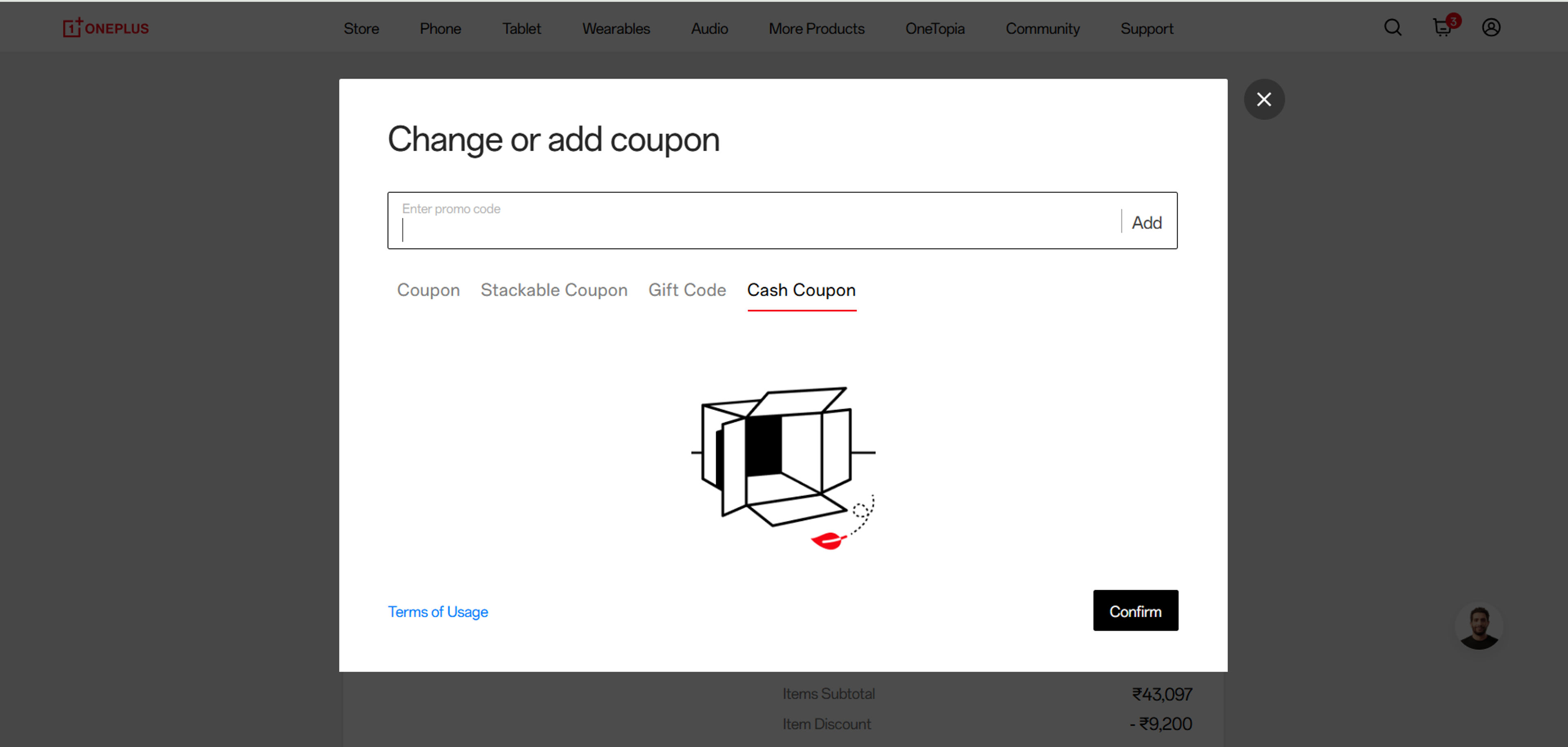How to use coupon for OnePlus