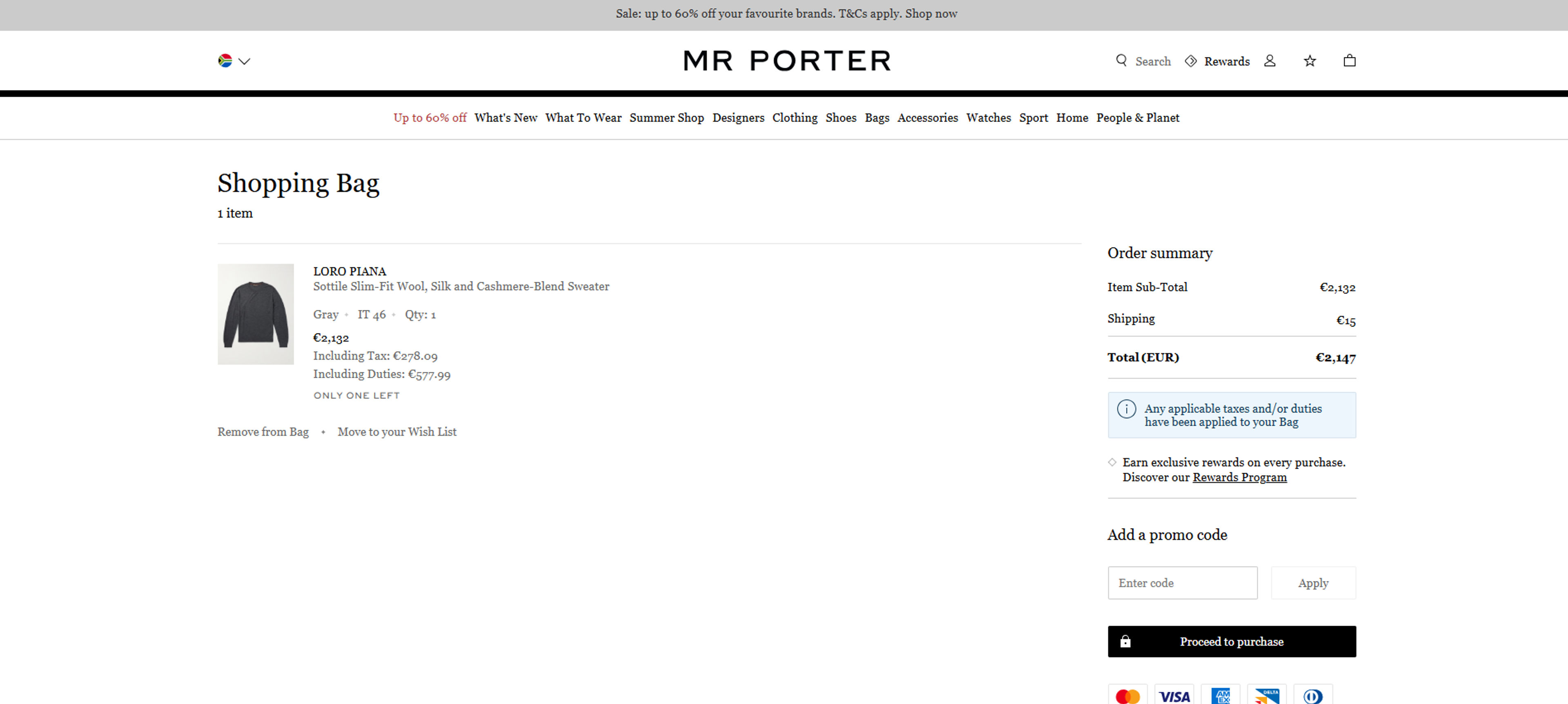 How to Use Coupon for Mr Porter.