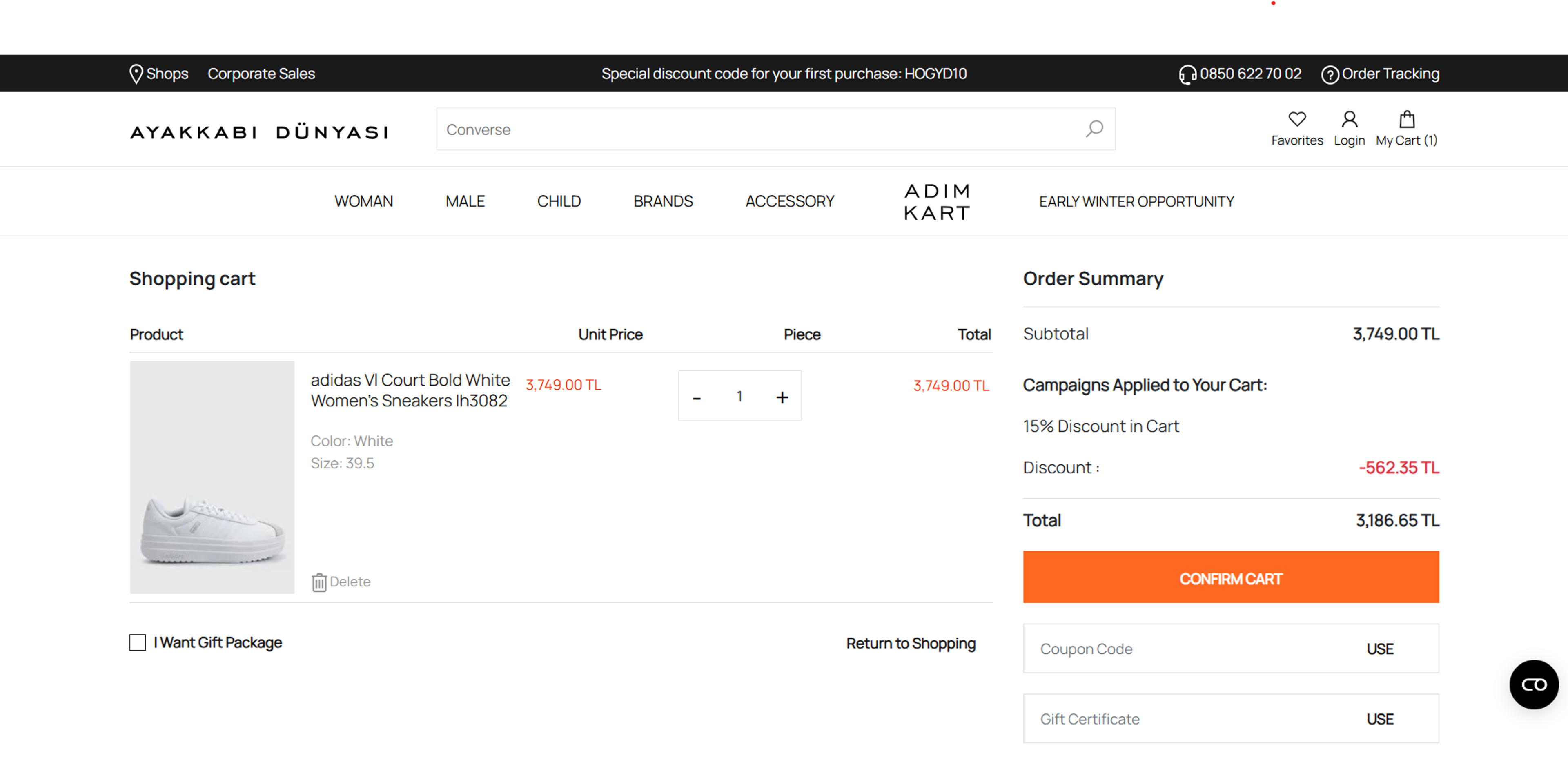 How to use Coupon for Ayakkabi Dunyasi
