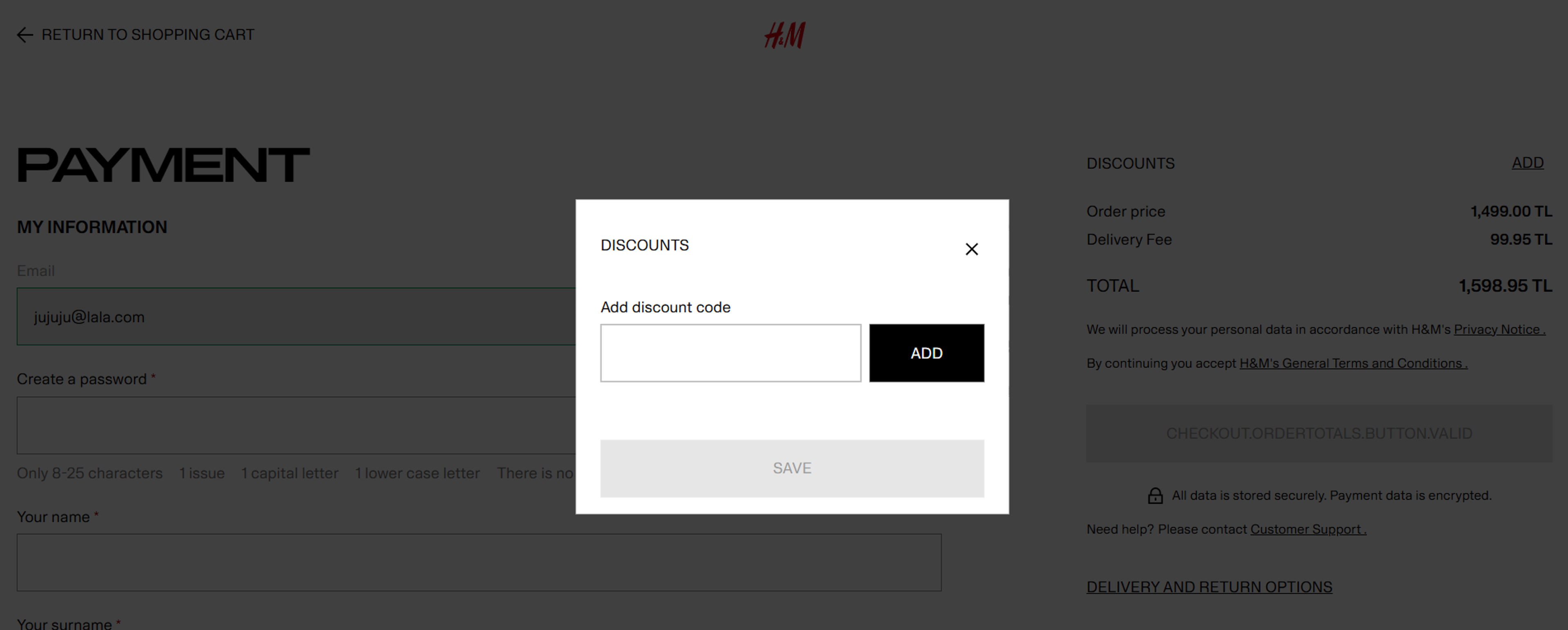 How to use coupon for H&M