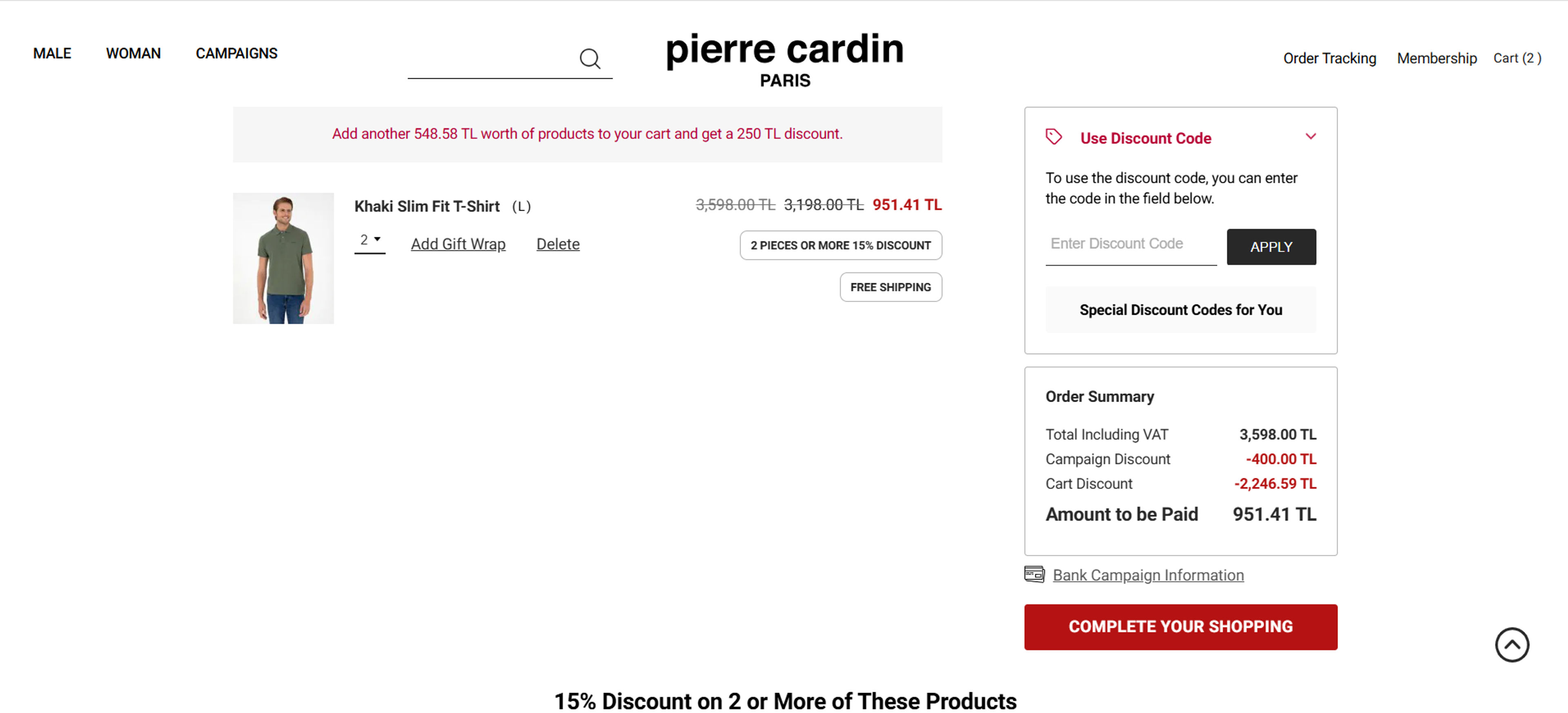 How to use Coupons for Pierre Cardin