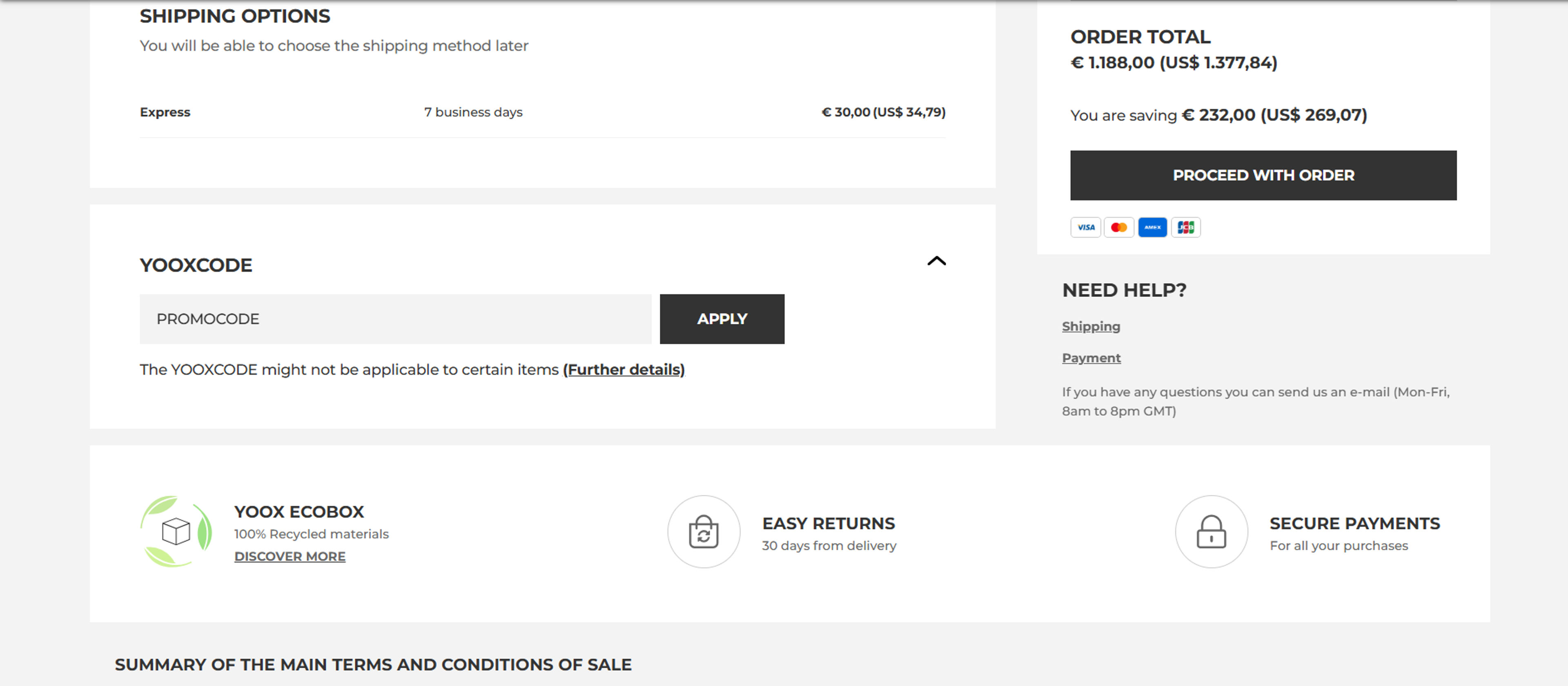 How to use Coupon for Yoox