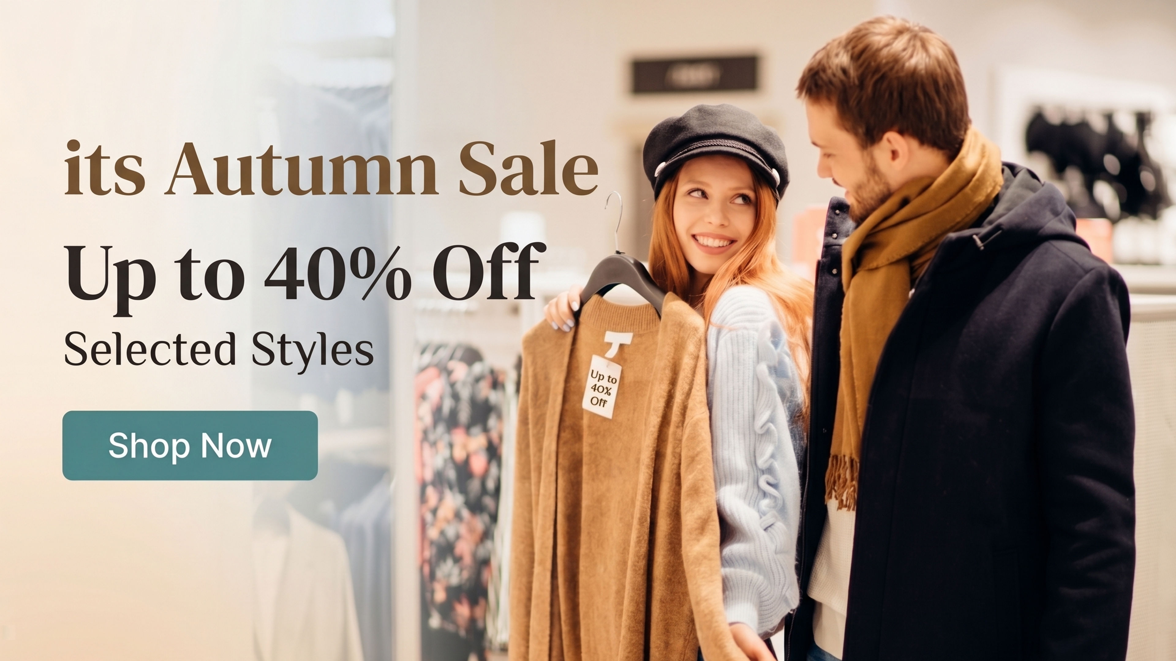Couple Shopping For Clothes in a Clothing Store