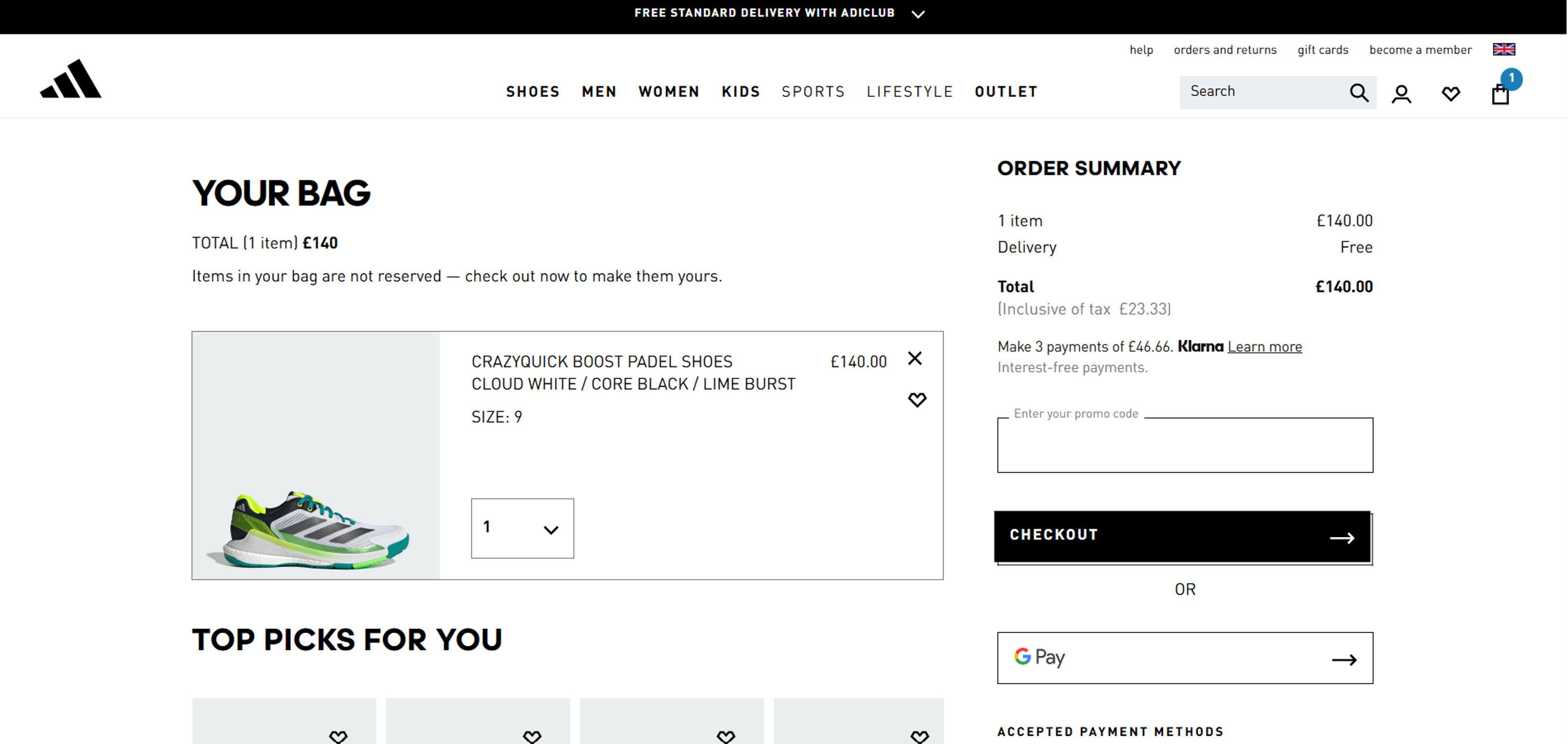 How to use coupon for Adidas