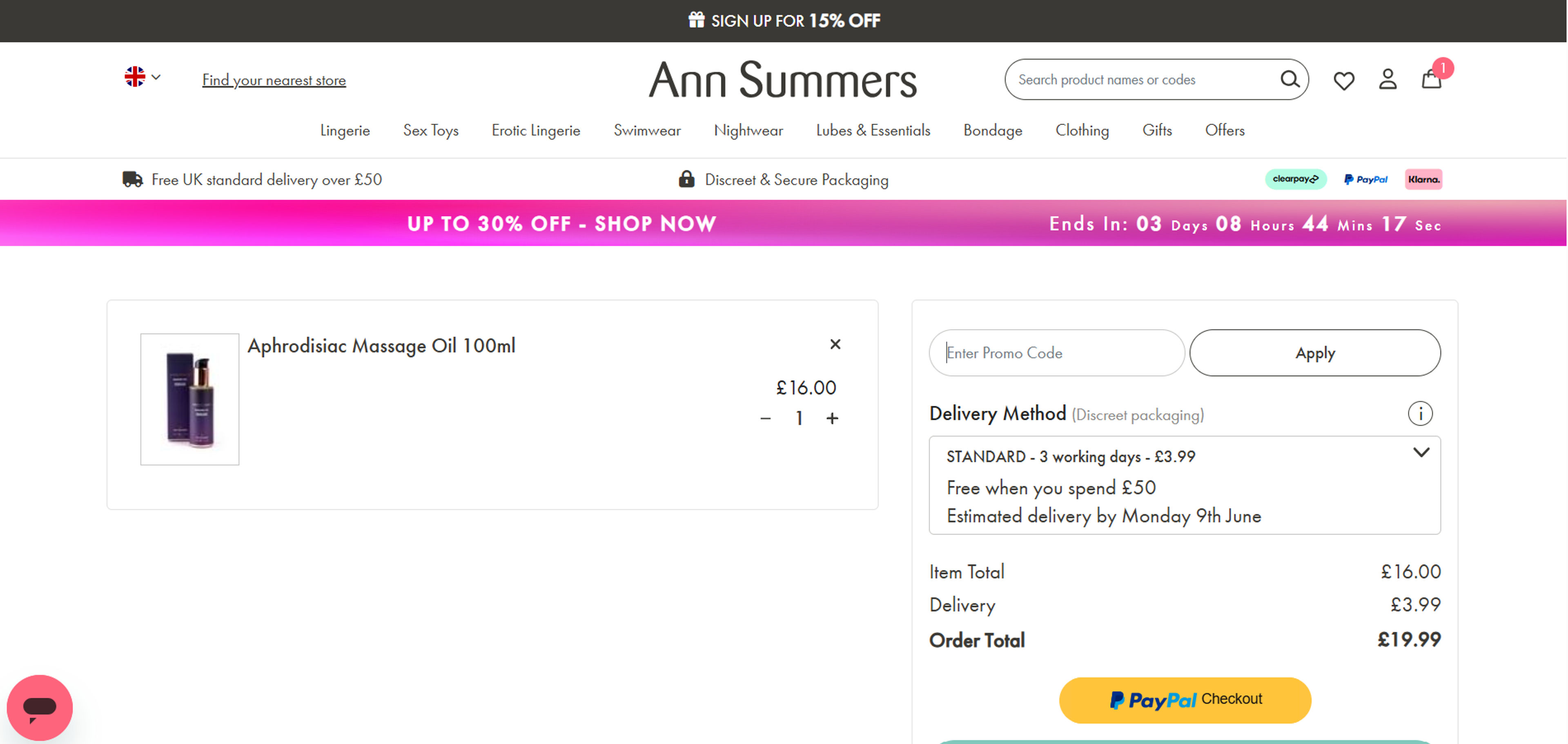 How to use coupon for Ann Summers