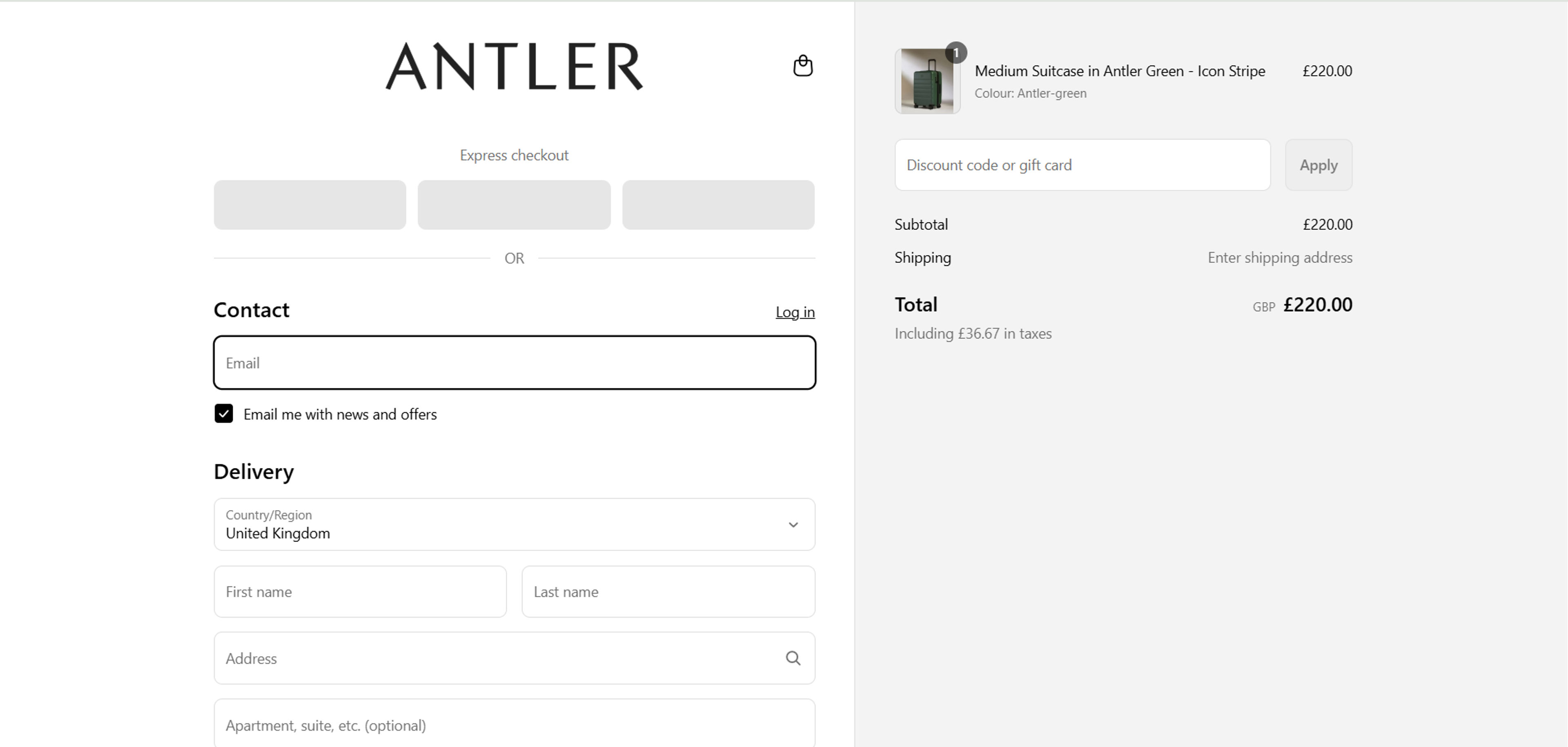 How to use coupon for Antler
