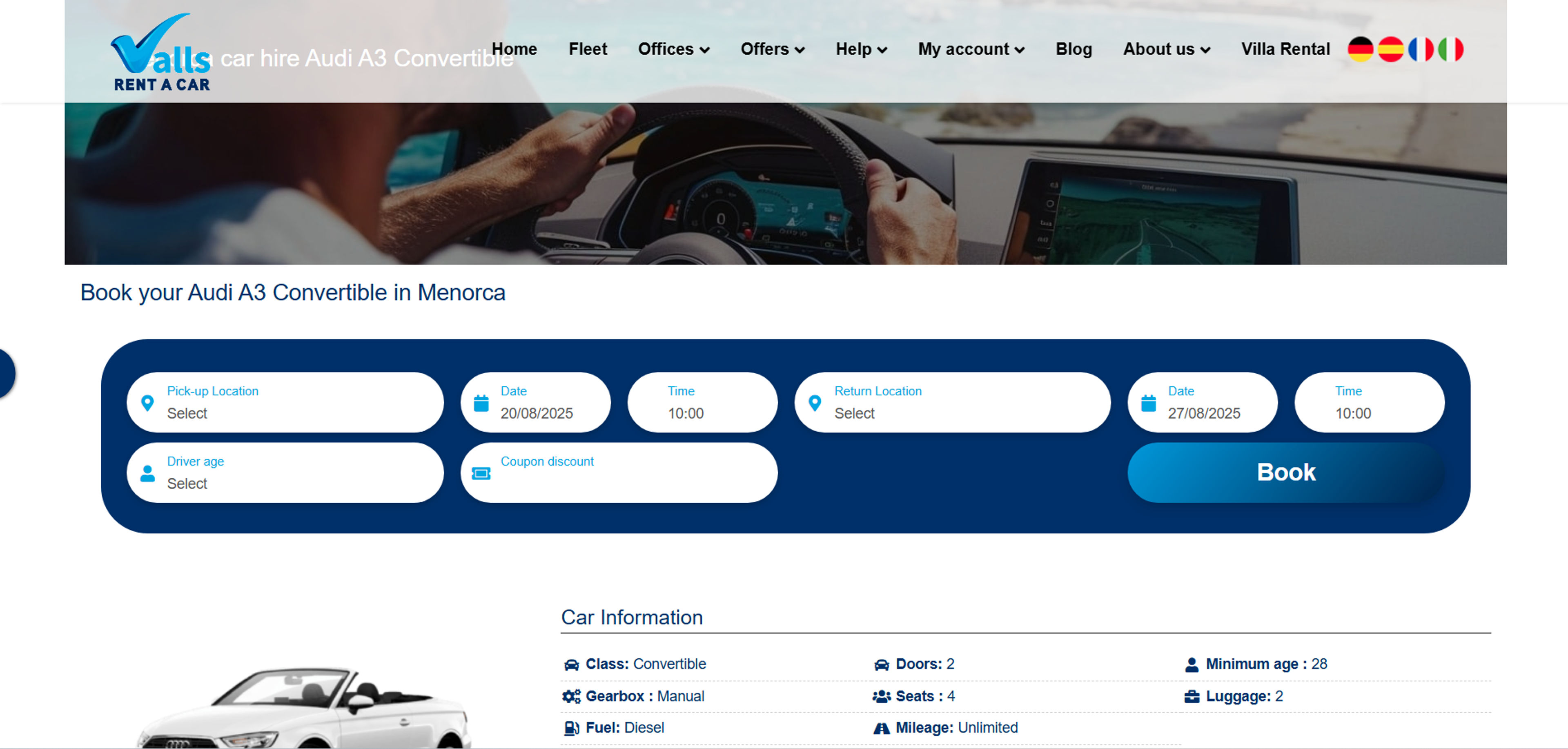 How to use coupon for Auto Valls