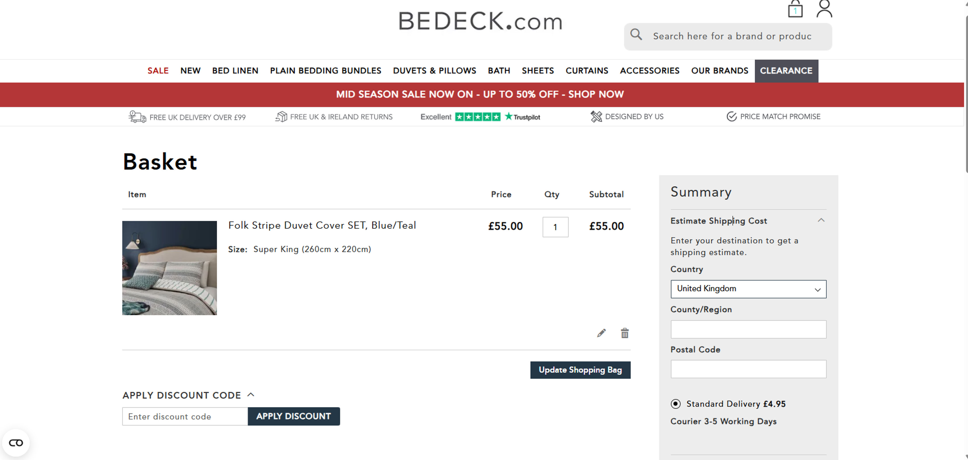 How to use coupon for  Bedeck Home