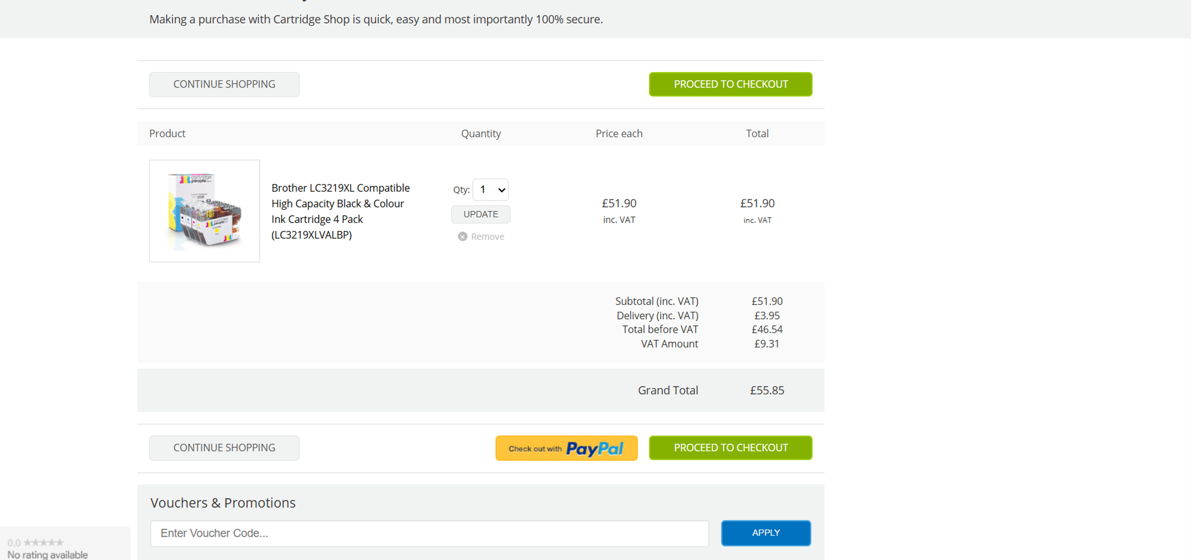 How to use coupon for Cartridge Shop