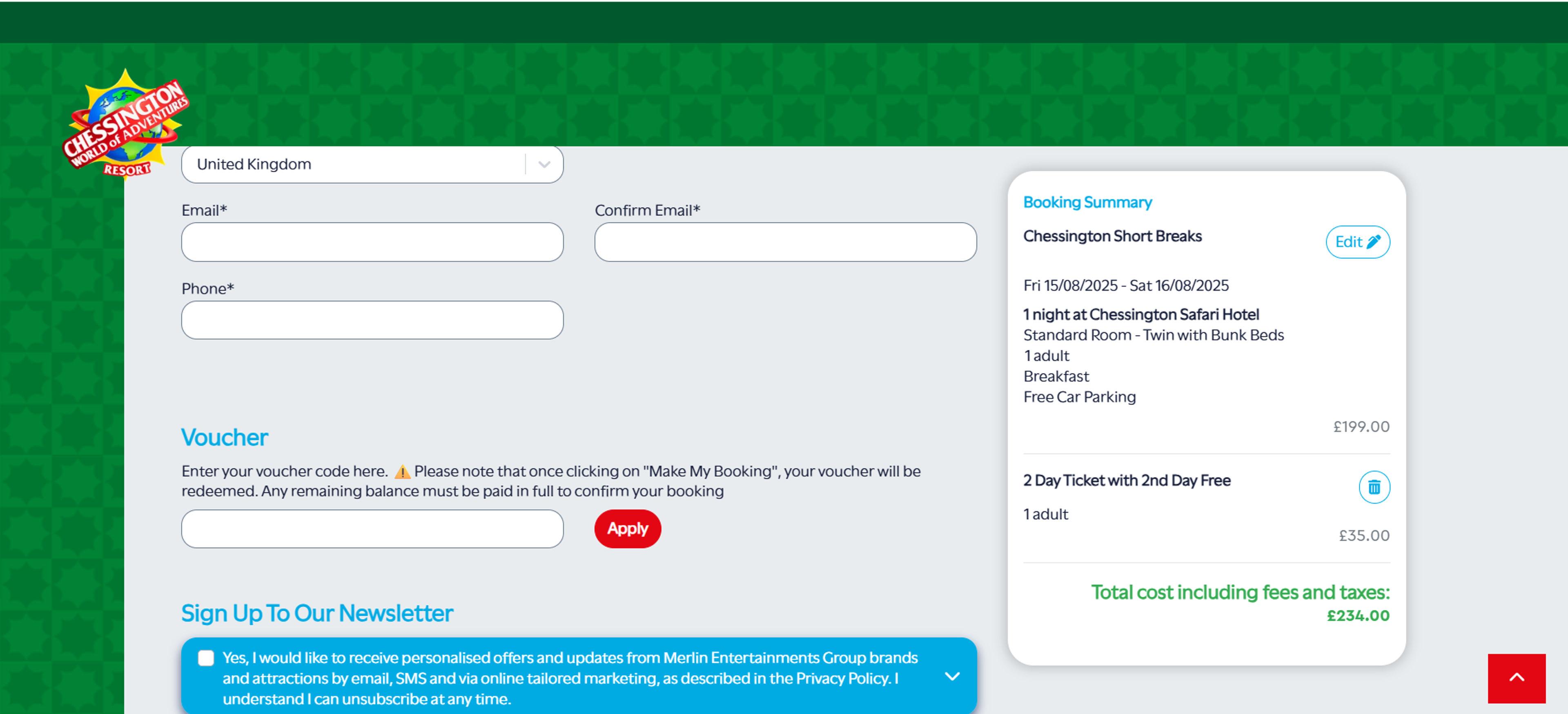 How to use Coupon for Chessington World of Adventures Resort