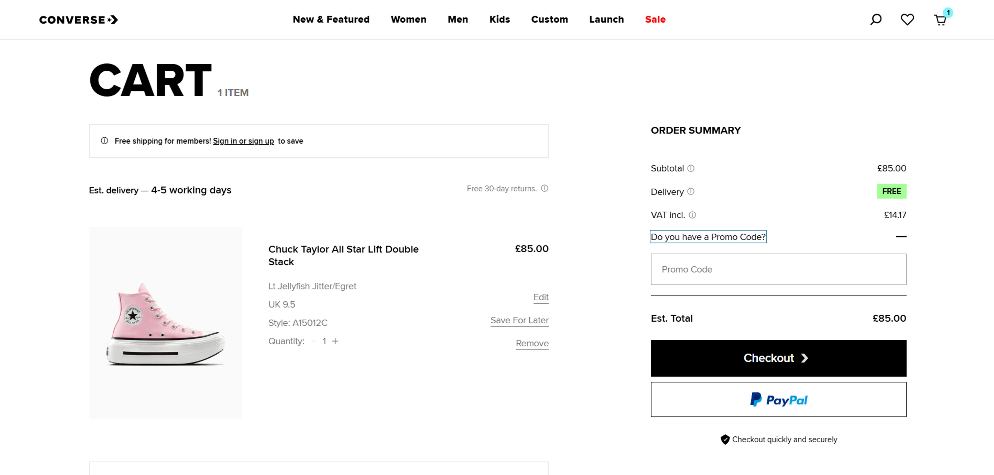 How to use coupon for Converse