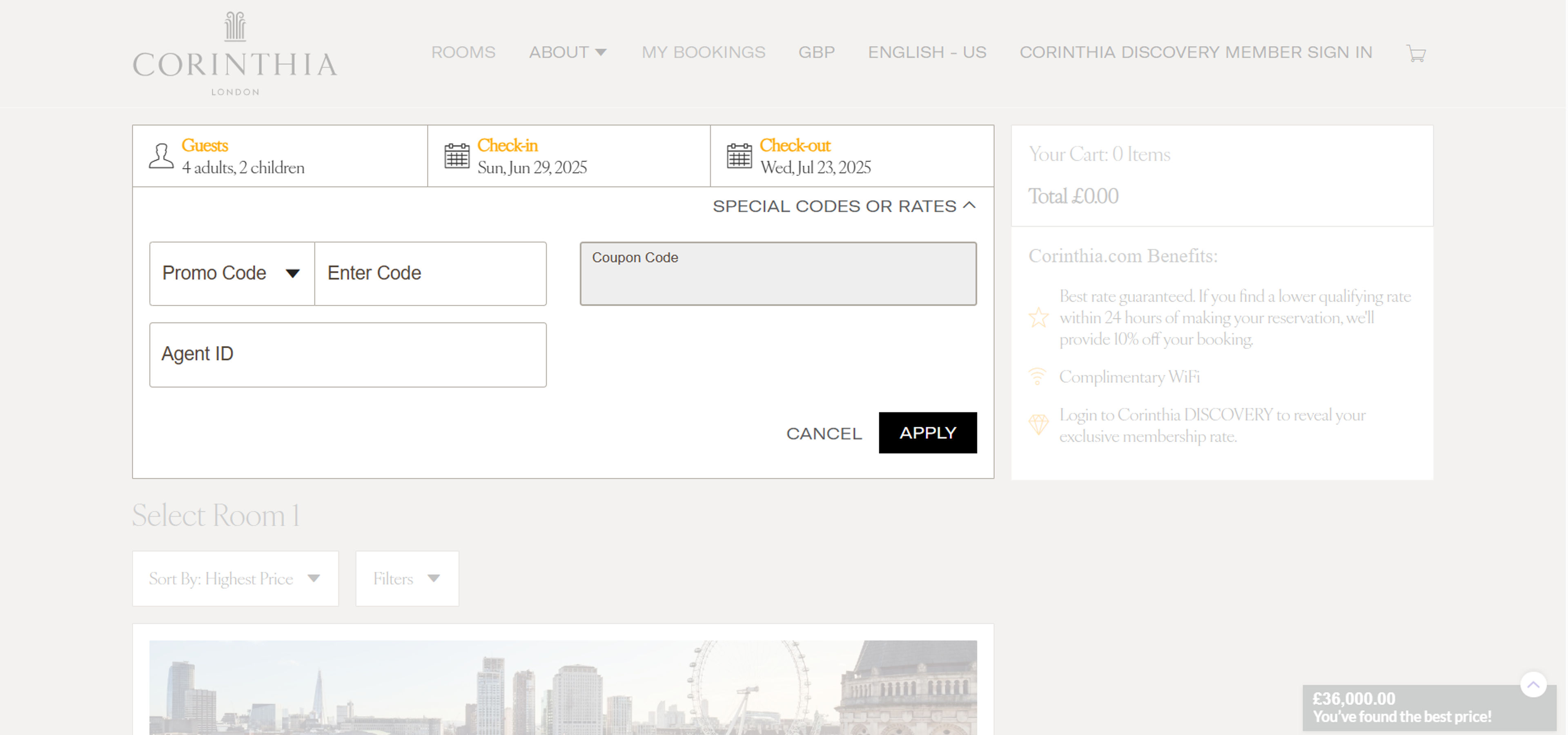How to use coupon for Corinthia Hotels 