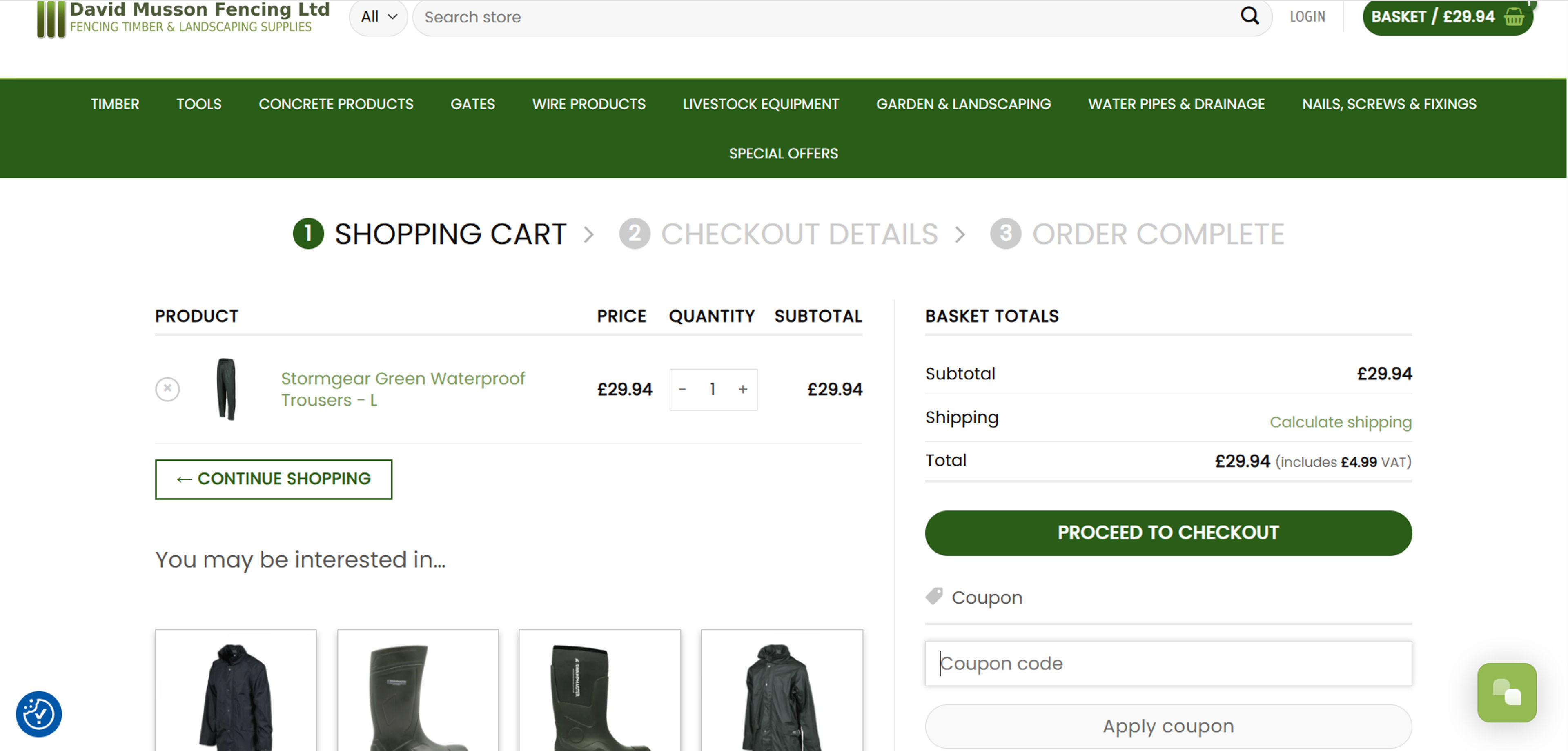 How to use coupon for  David Musson Fencing