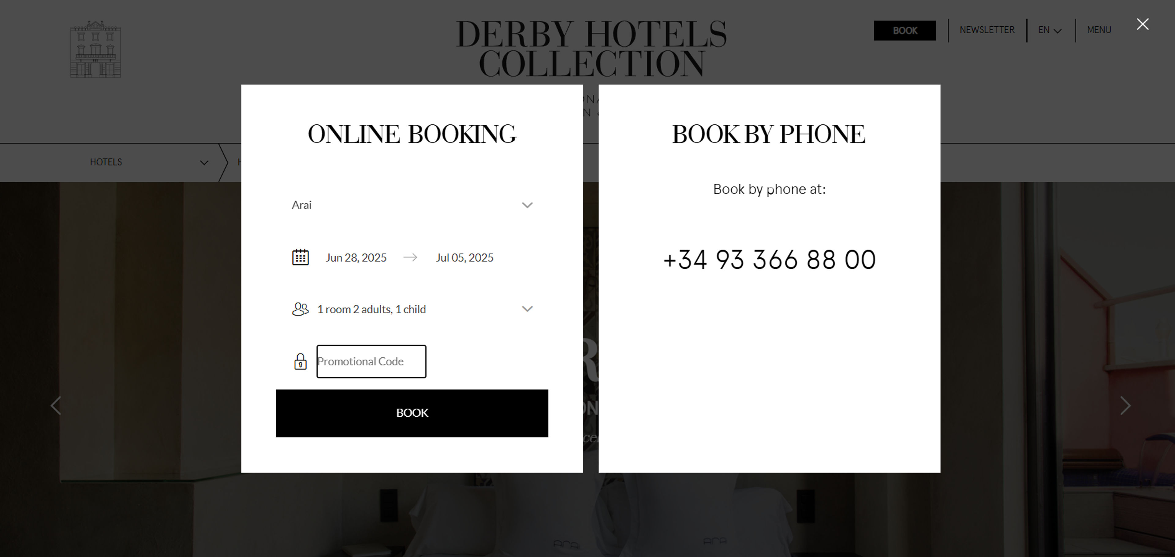 How to use coupon for Derby Hotels