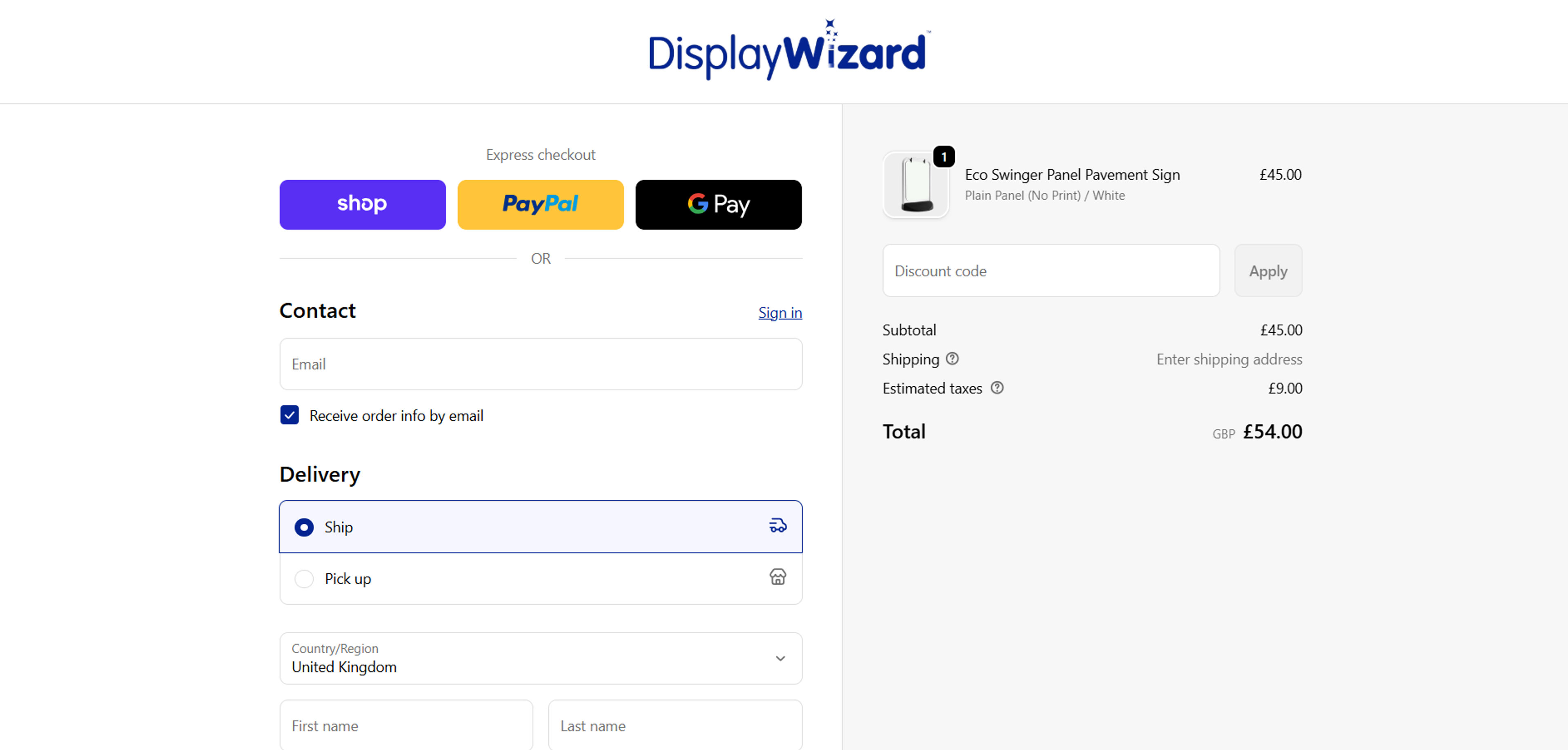 How to use coupon for  Display Wizard