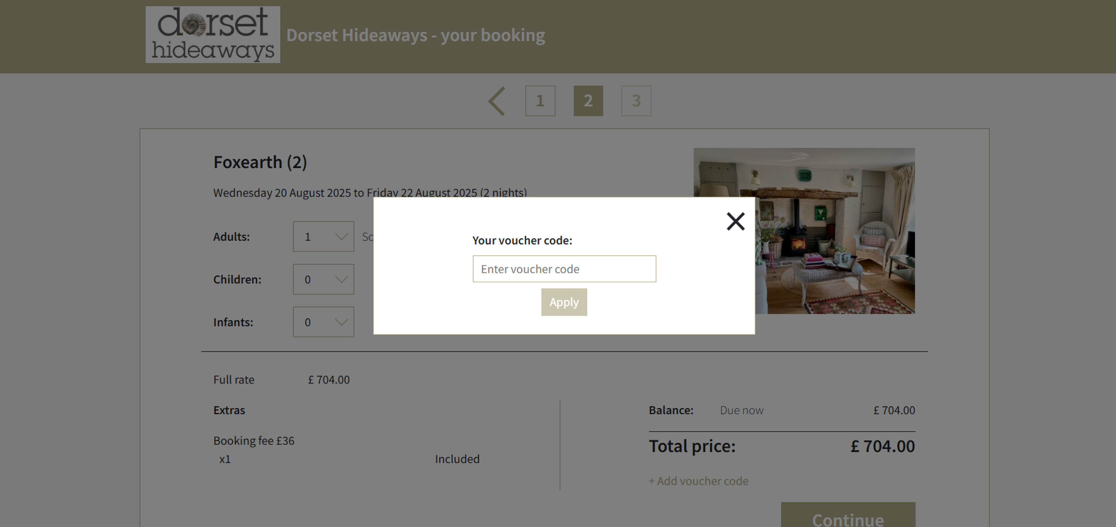 How to use Coupon for Dorset Hideaways